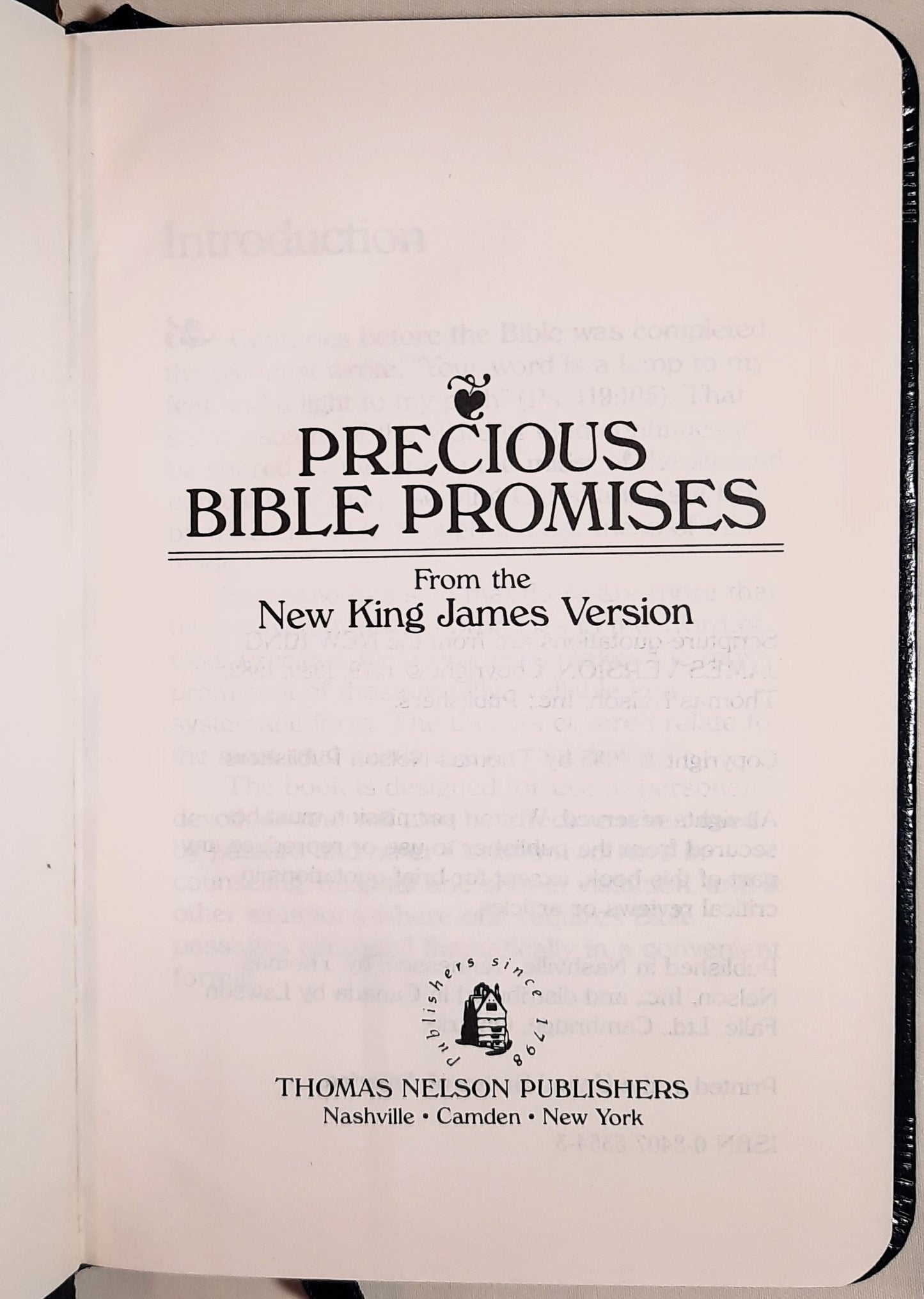Precious Bible Promises from the New King James Version (Good, 1983, Bonded Leather, 372 pagesThomas Nelson)