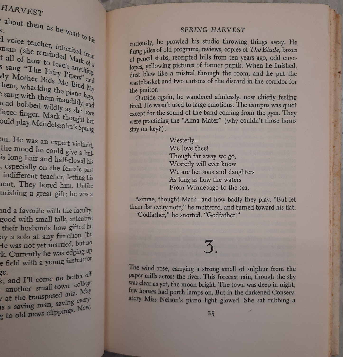 Spring Harvest by Gladys Taber (Very good, 1959, HC, G.P. Putnam, 233 pages)