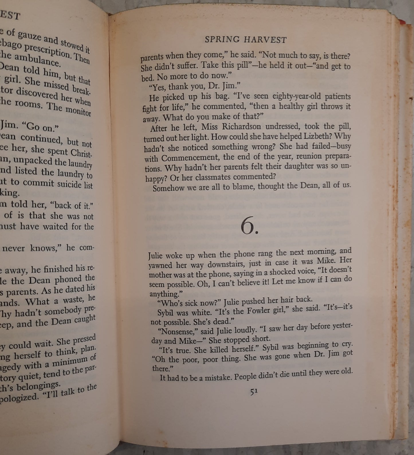 Spring Harvest by Gladys Taber (Very good, 1959, HC, G.P. Putnam, 233 pages)