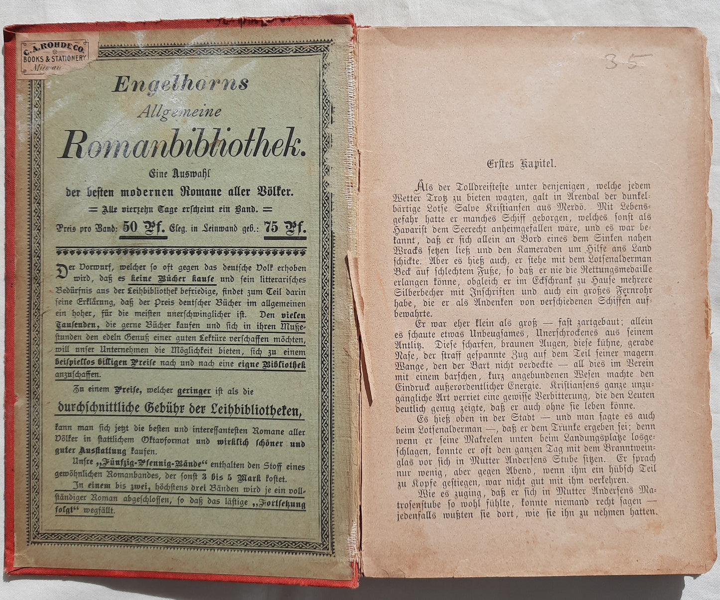 Engelhorn's allgemeine Romanbibliothek: Der Lotse und sein Weib yon Jonas Lie HC, Vol. 24