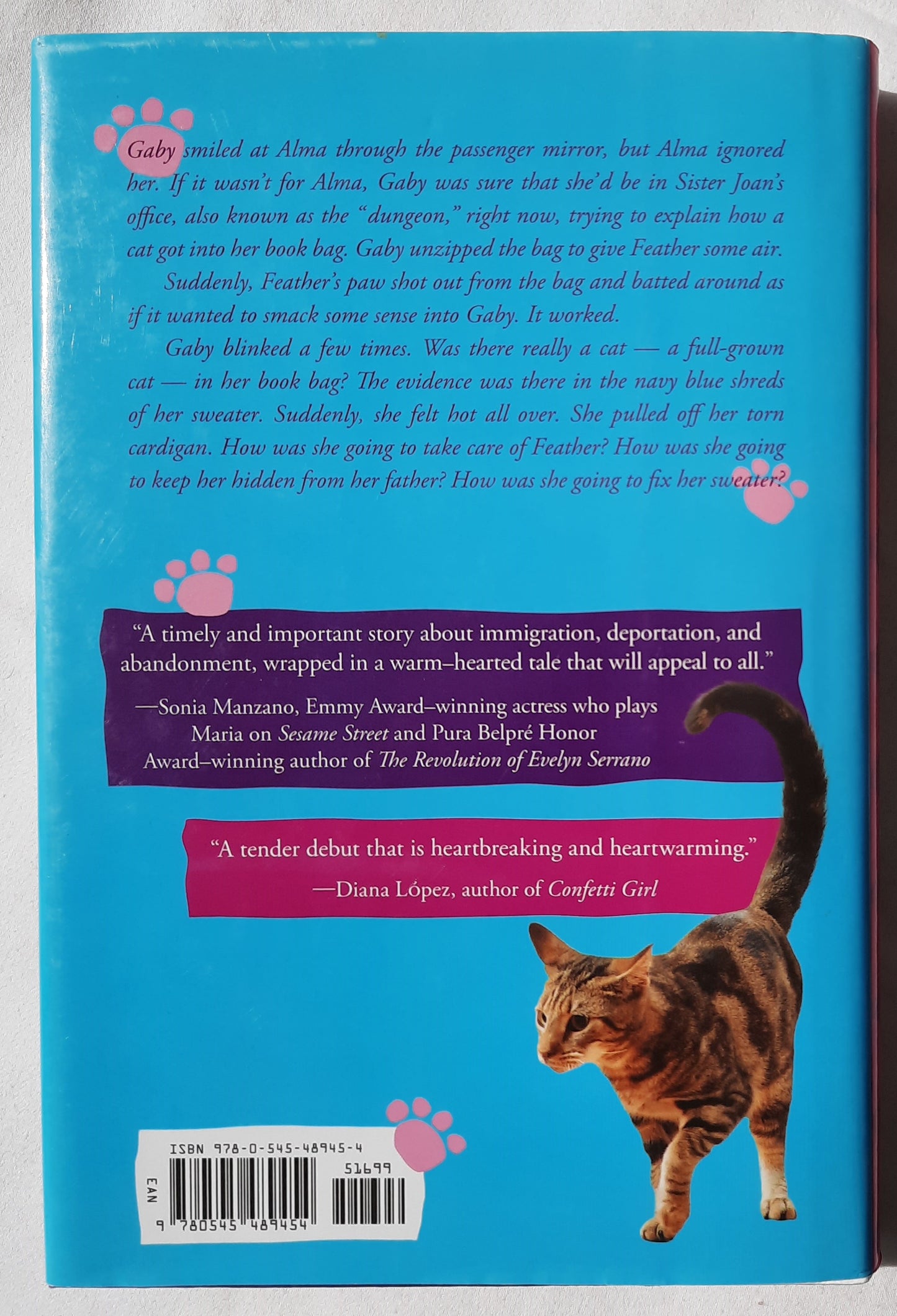 Gaby, Lost and Found by Angela Cervantes (Very good, 2013, HC, 220 pages, Scholastic)