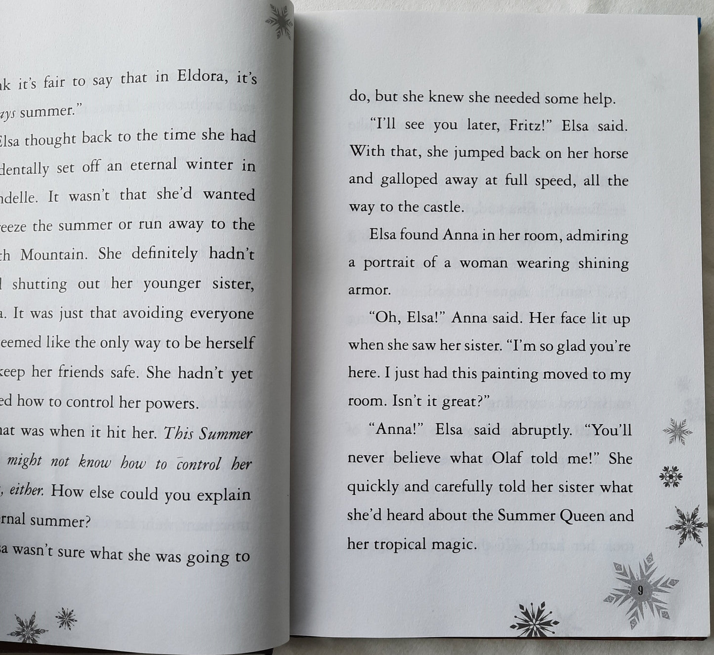 Anna & Elsa: A Warm Welcome by Erica David (Very good, 2015, HC, 122 pgs, Random House)