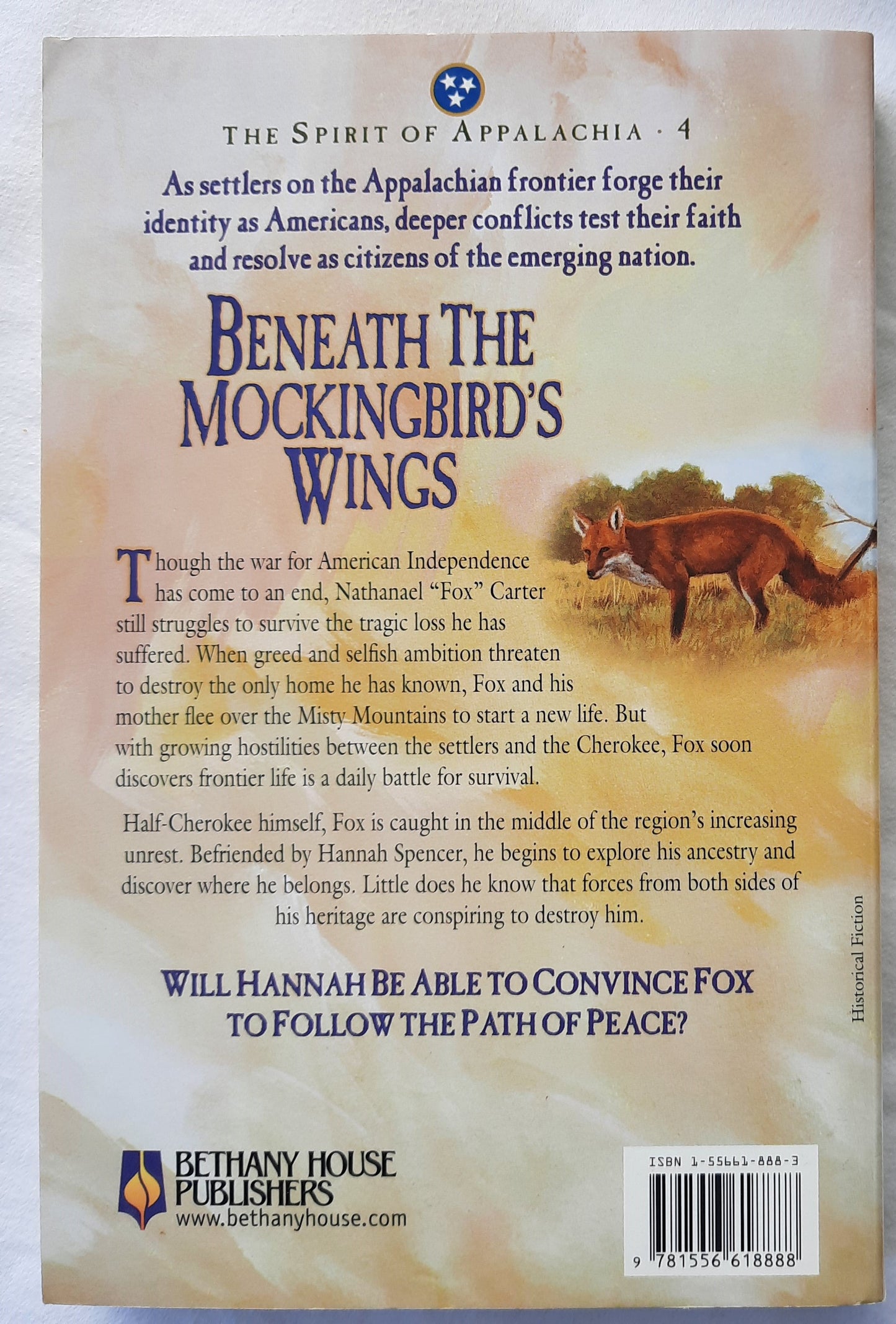 Beneath the Mockingbird's Wings by Gilbert Morris; Aaron McCarver (The Spirit of Appalachia #4, Very good, 2000, Pbk, 270 pages, Bethany House)