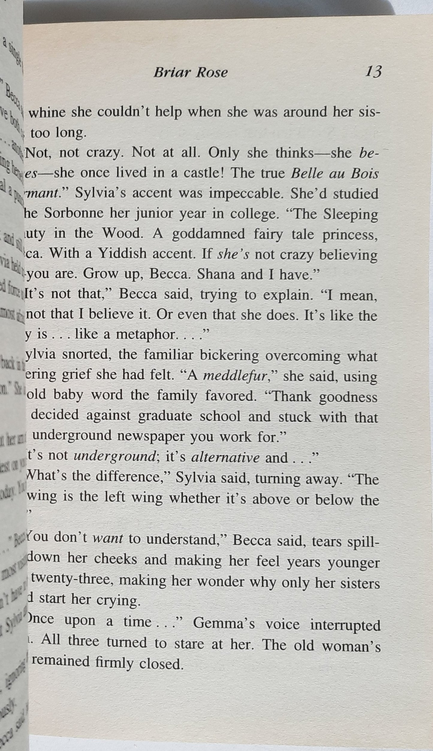 Briar Rose by Jane Yolen (Very good, 2002, Pbk, 241 pages, Tom Doherty Assoc.)