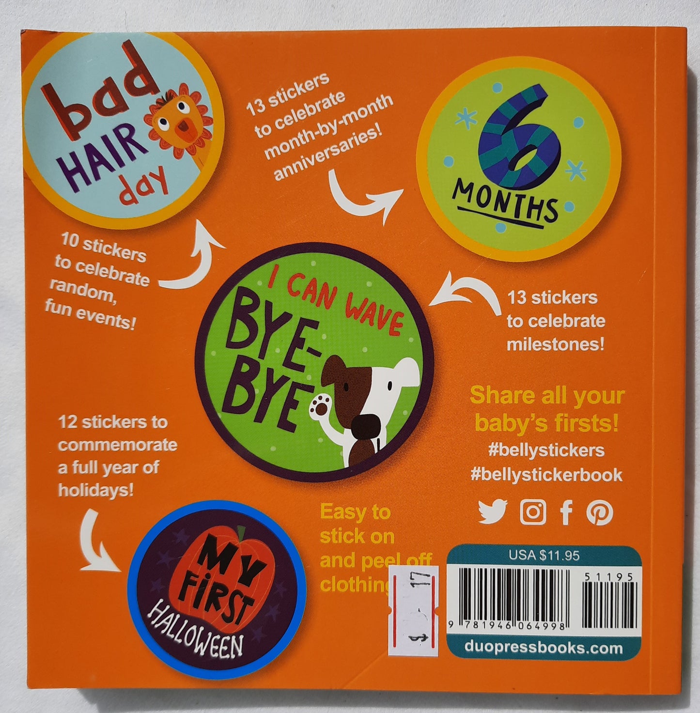 The Belly Sticker Book by duopress labs (Like new, 2018, Pbk, 102 pages)
