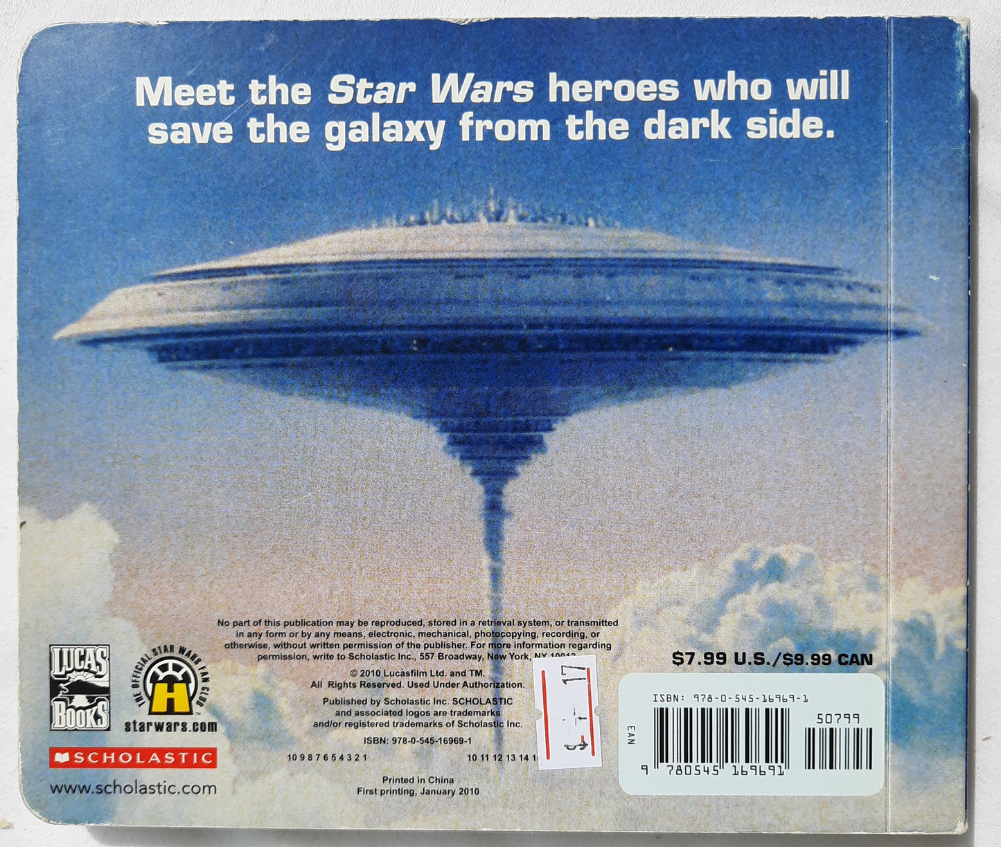 Star Wars: Heroes Board Book by Scholastic (Very good, 2010, BB, 12 pages)