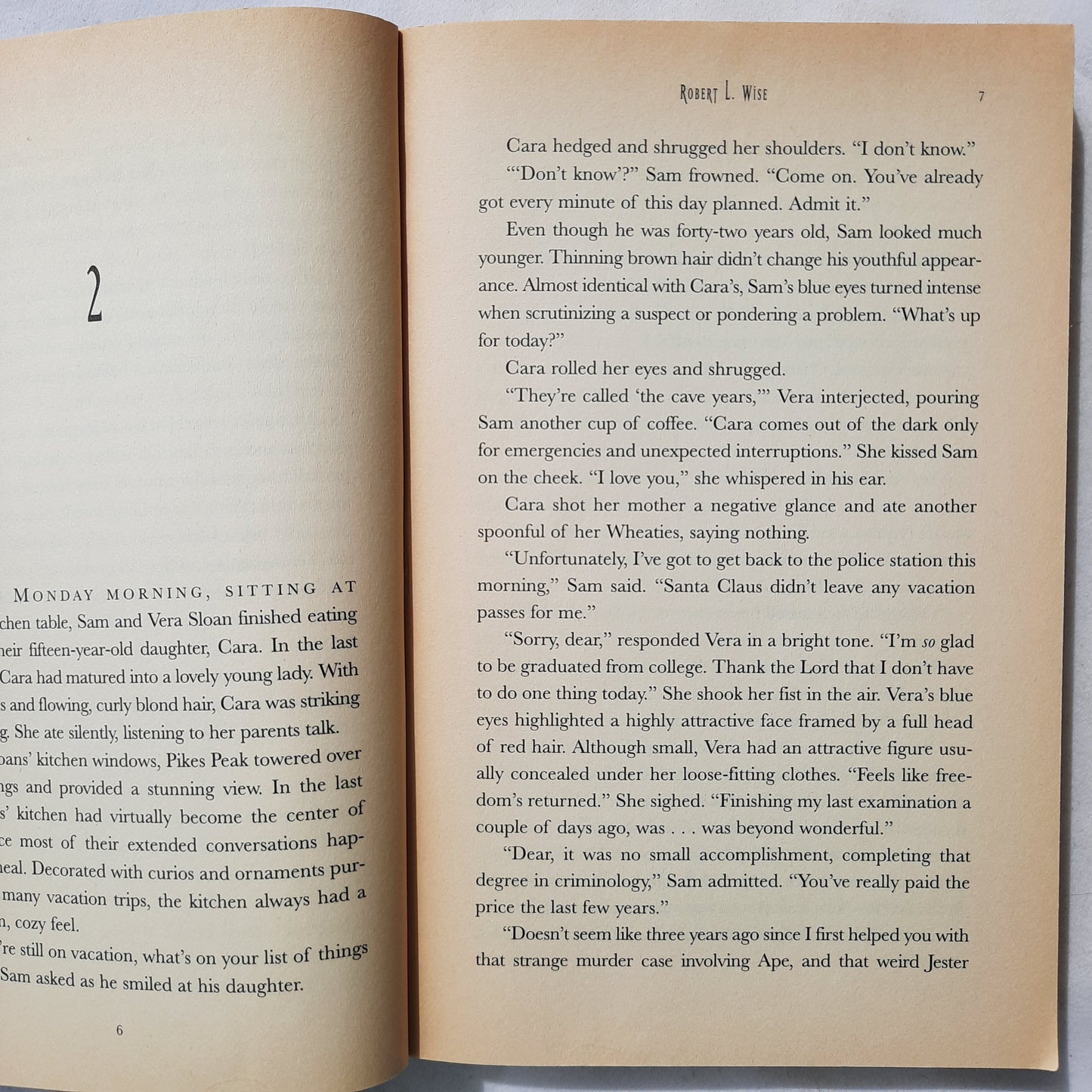 The Dead Detective by Robert L. Wise (A Sam & Vera Sloan Mystery, Good, 2002, Pbk, 287 pages, Thomas Nelson)