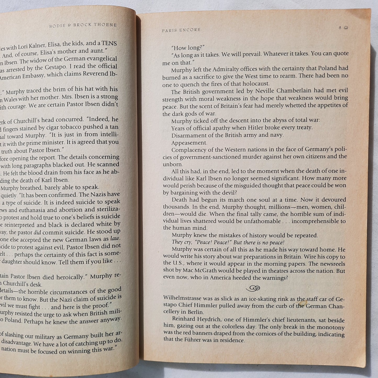 Paris Encore #8 by Bodie & Brock Thoene (The Zion Covenant, Acceptable, 2005, Pbk, 296 pgs, Tyndale)