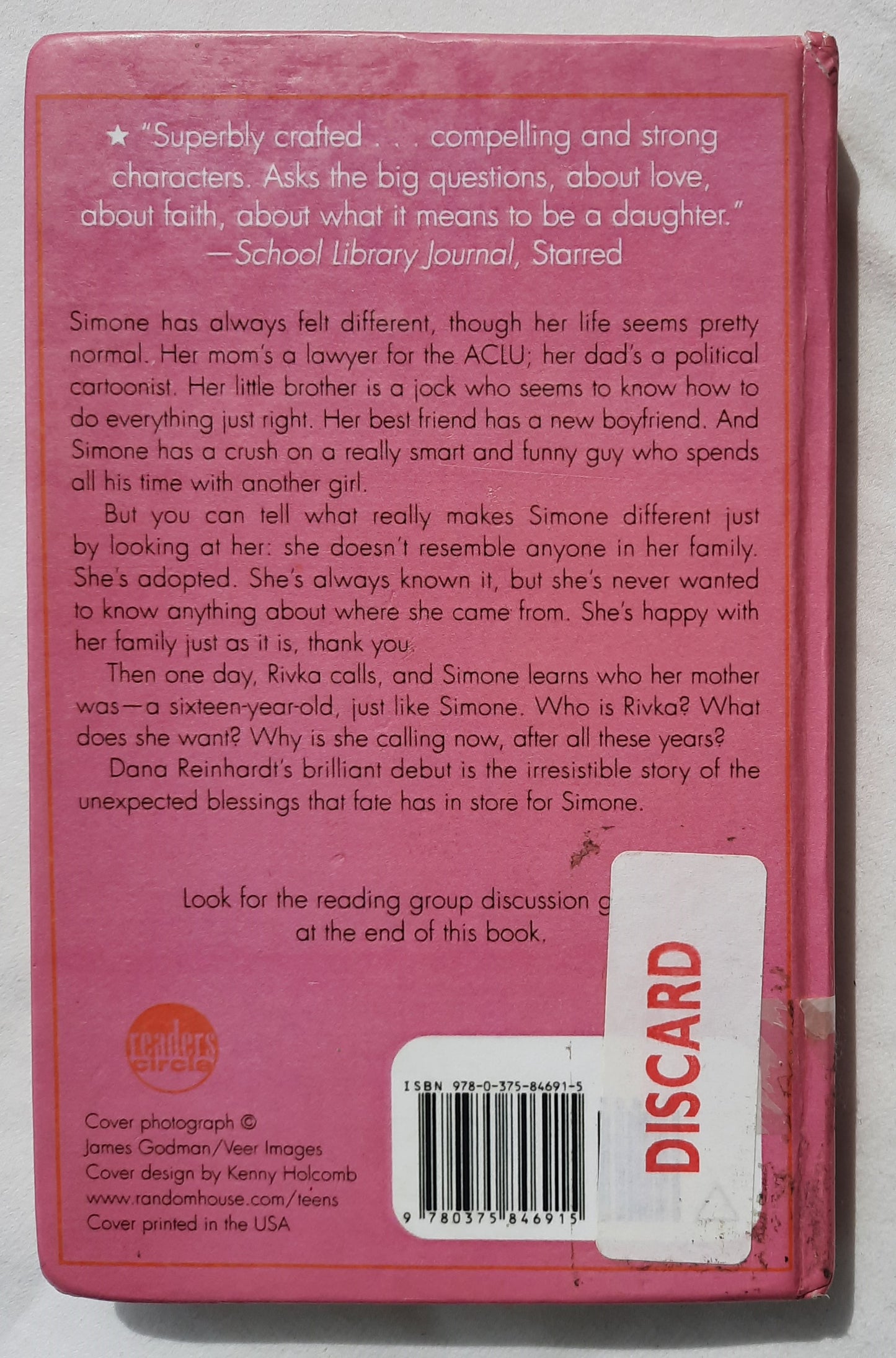 A Brief Chapter in My Impossible Life by Dana Reinhardt (Good, 2007, HC, 228 pages, Random House)