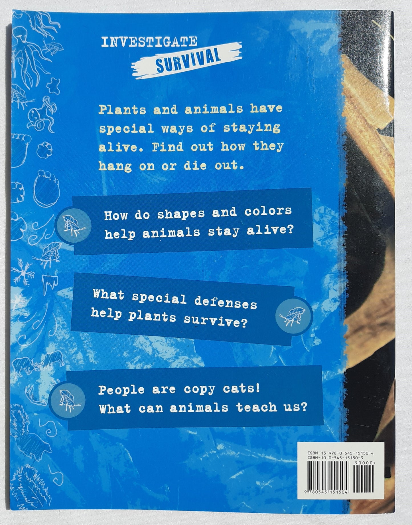 Investigate Survival: Adapt or Die by Lynette Evans (Good, Pbk, 2008, Scholastic, 28 pages)