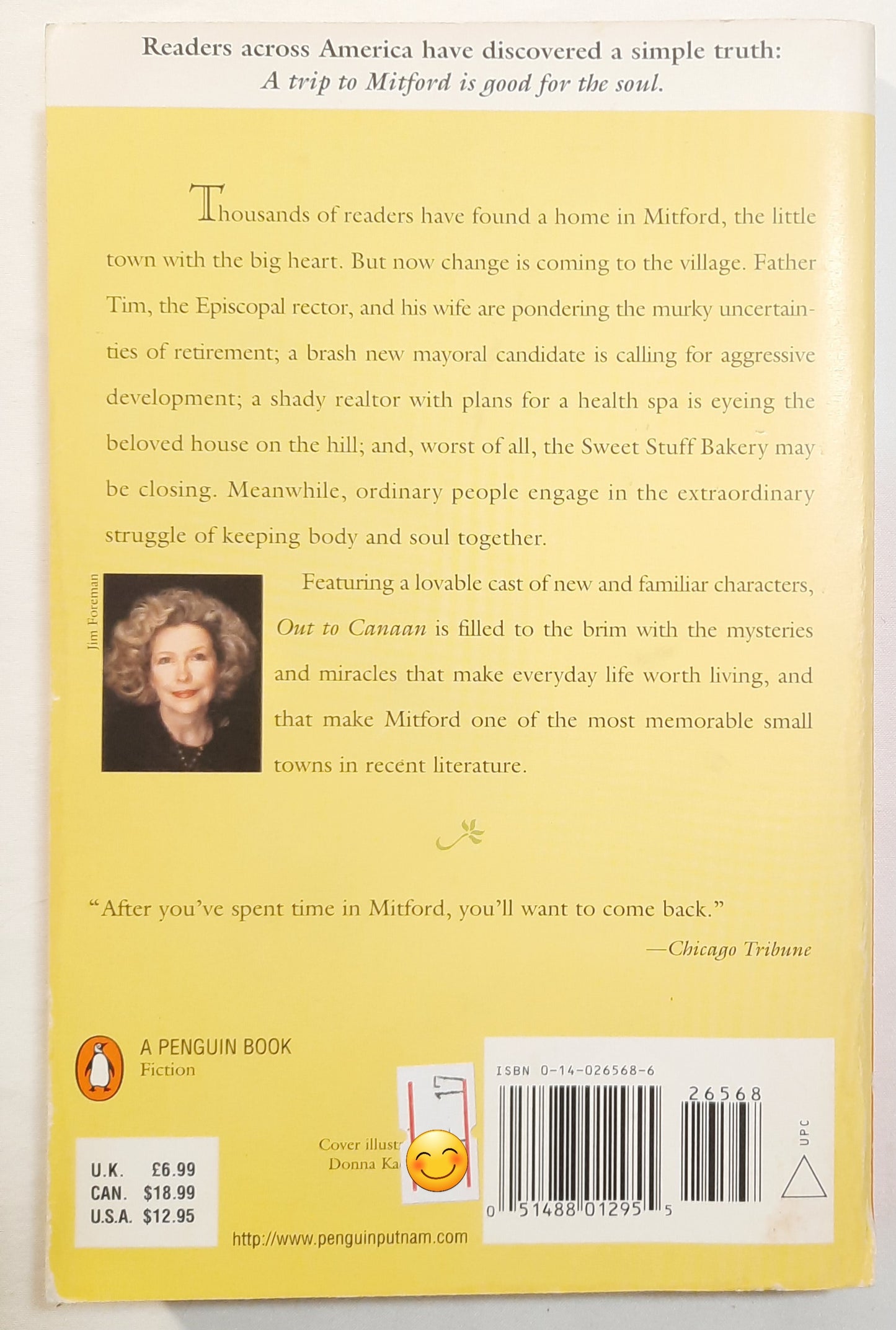 Out to Canaan #4 by Jan Karon (Mitford Years, Good, 1997, Pbk, 352 pages, Penguin)