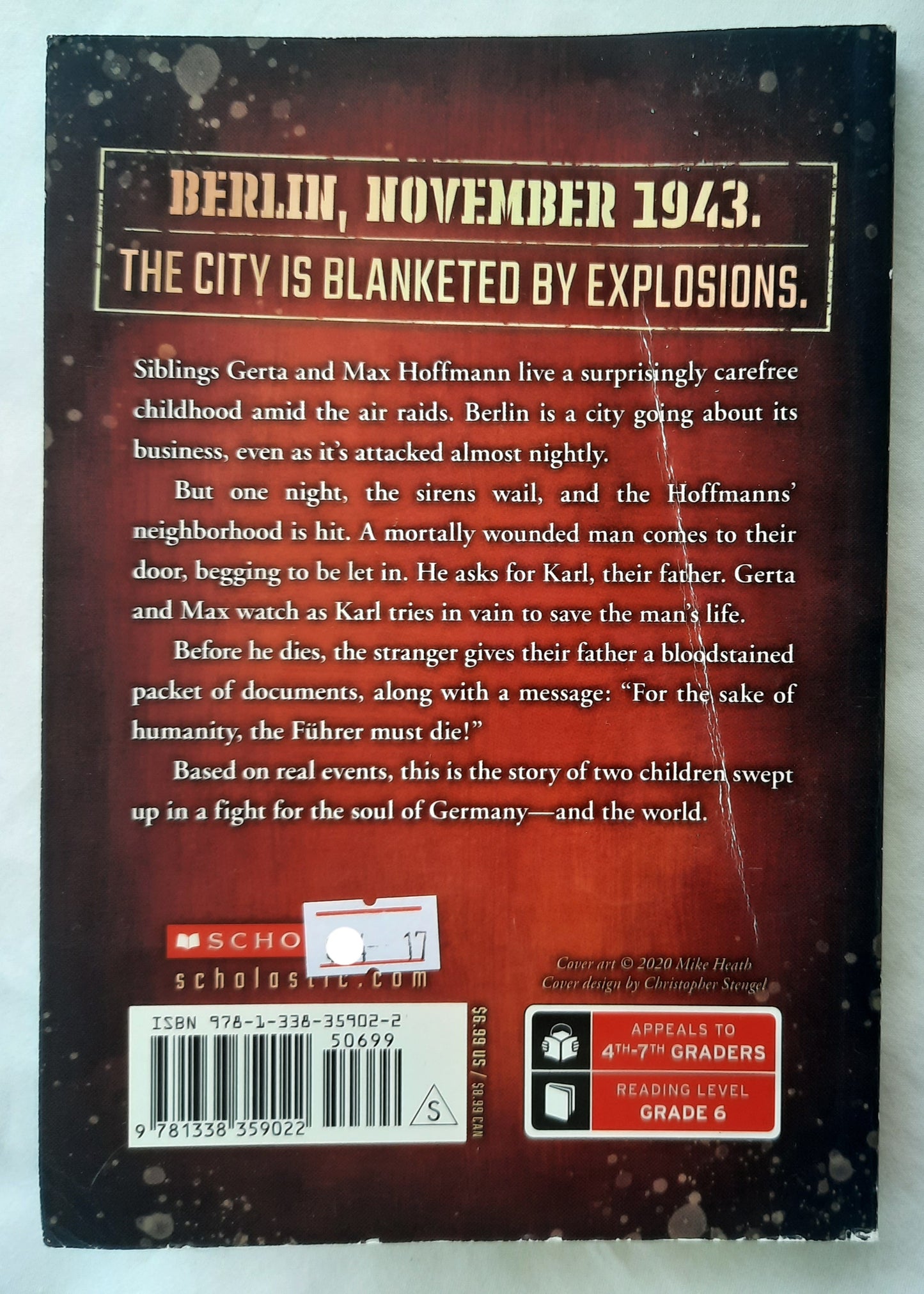 The Plot to Kill Hitler: Conspiracy #1 by Andy Marino (Very Good, 2020, Pbk, 181 pages, Scholastic)