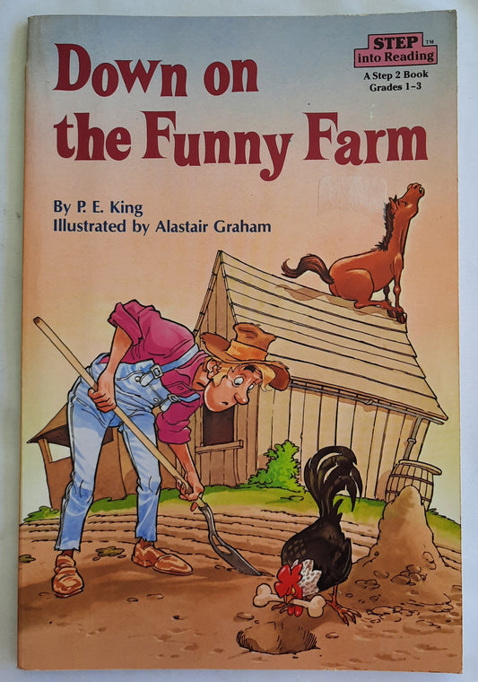Down on the Funny Farm by P. E. King (Good, 1986, Pbk, 48 pages, Random House)