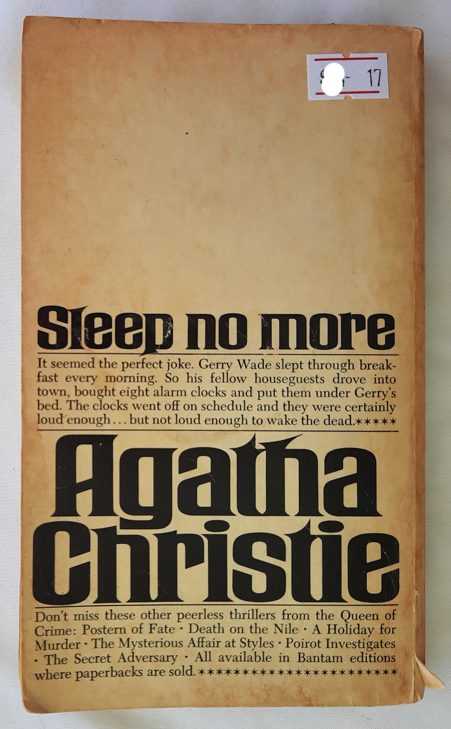 The Seven Dials Mystery by Agatha Christie (Superintendent Battle, Good, 1978, Pbk, 215 pages, Bantam Books)