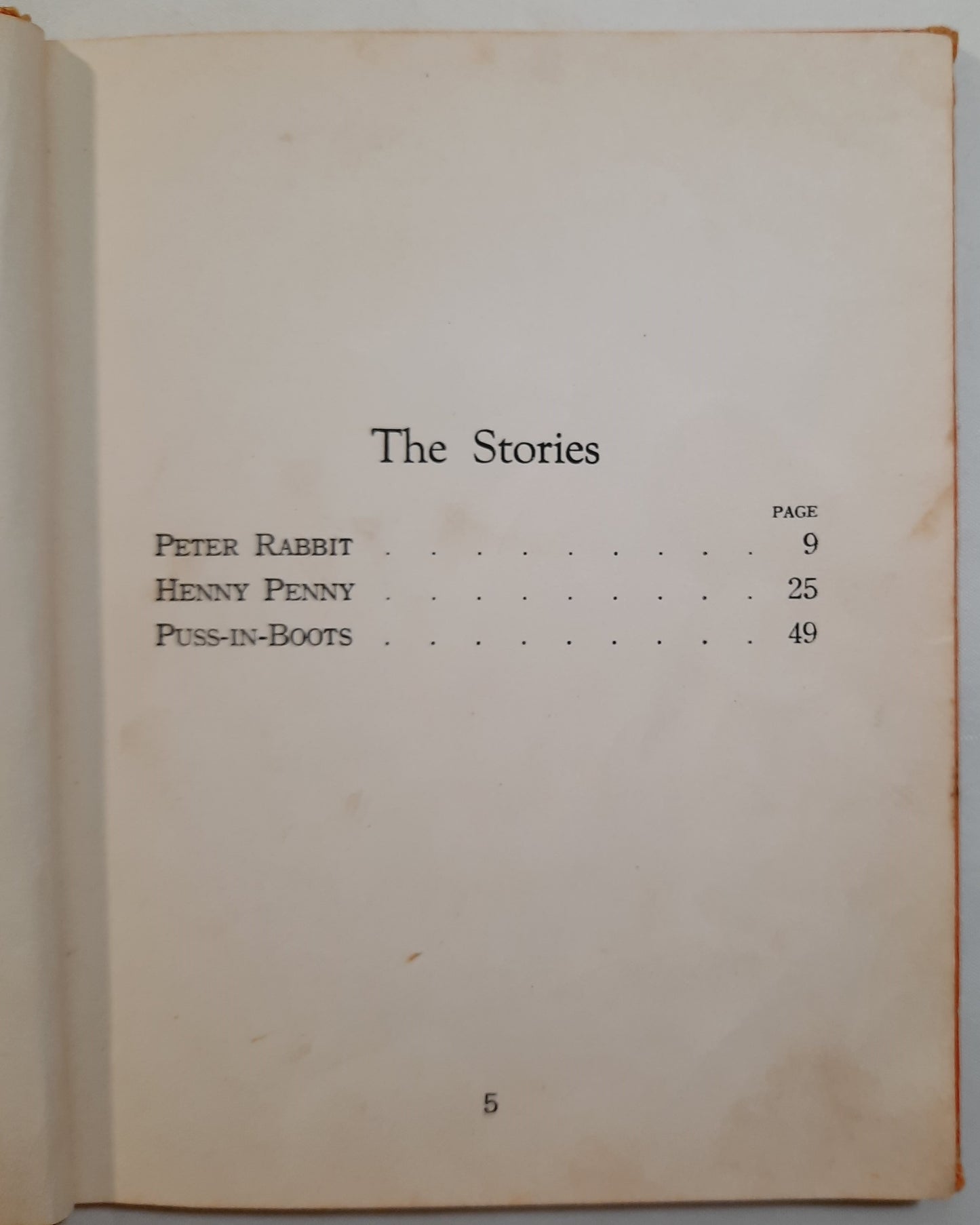 Peter Rabbit with Henny Penny & Puss-in-Boots by Rand McNally & Co. (Acceptable, 1936, HC, 64 pages)