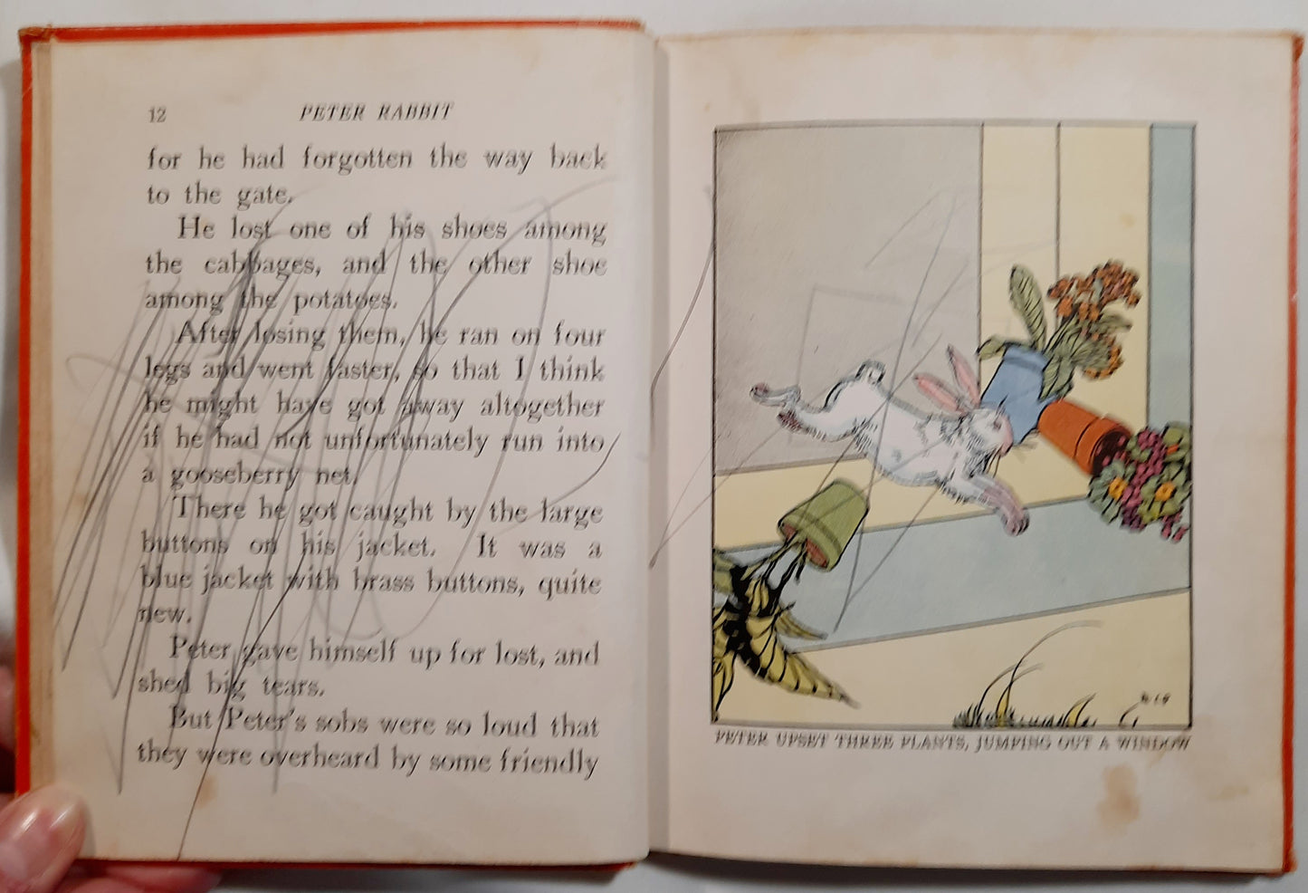 Peter Rabbit with Henny Penny & Puss-in-Boots by Rand McNally & Co. (Acceptable, 1936, HC, 64 pages)