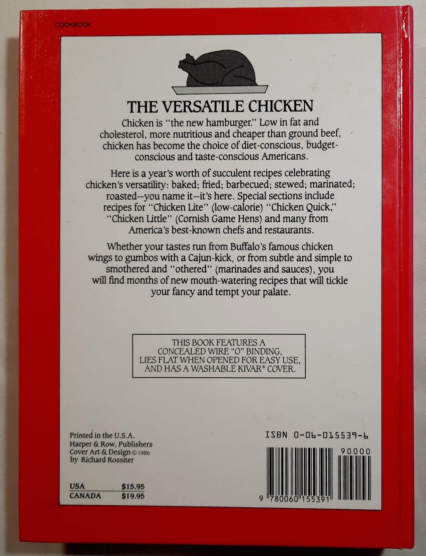 365 Ways to Cook Chicken by Cheryl Sedaker (Good, 1986, HC, 224 pages, Harper & Row)
