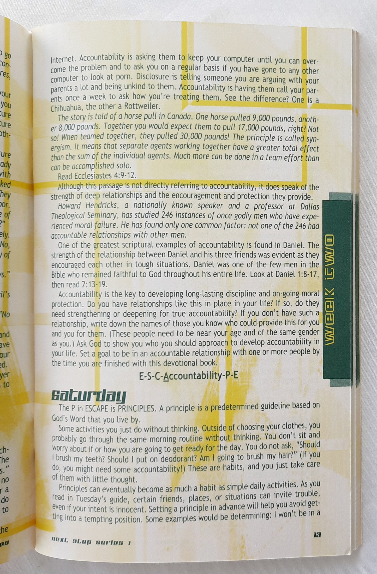 Next Step: Daily Devotional Guides Series 1 by Robert Noland (Very good, 2002, Pbk, 96 pages, Student Discipleship Ministries)