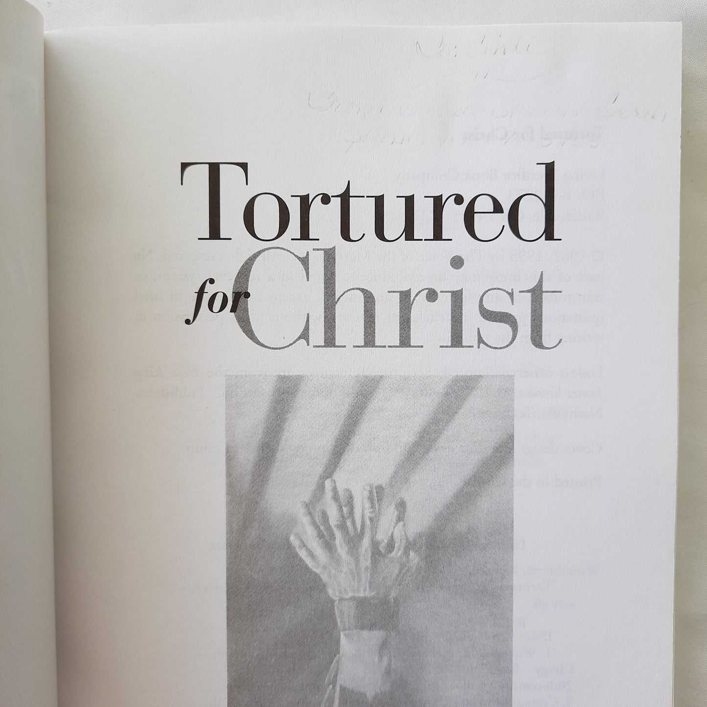 Tortured for Christ by Richard Wurmbrand (Good, 1998, Pbk, 170 pages, Living Sacrifice Book Co.)