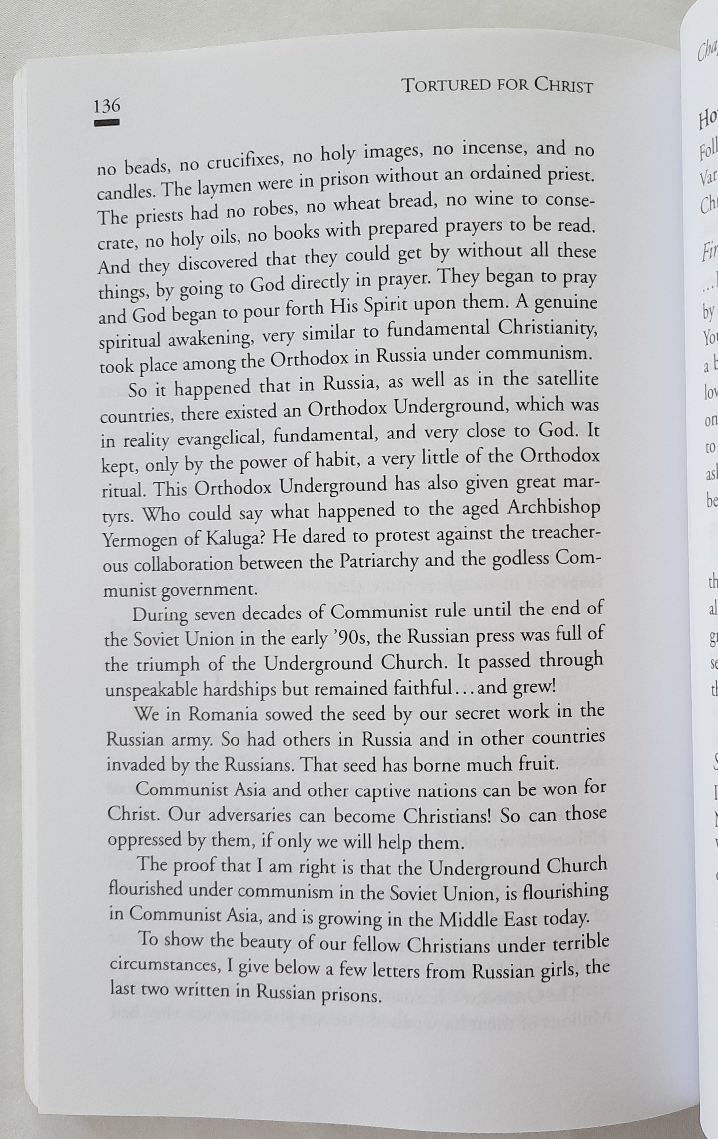 Tortured for Christ by Richard Wurmbrand (Good, 1998, Pbk, 170 pages, Living Sacrifice Book Co.)