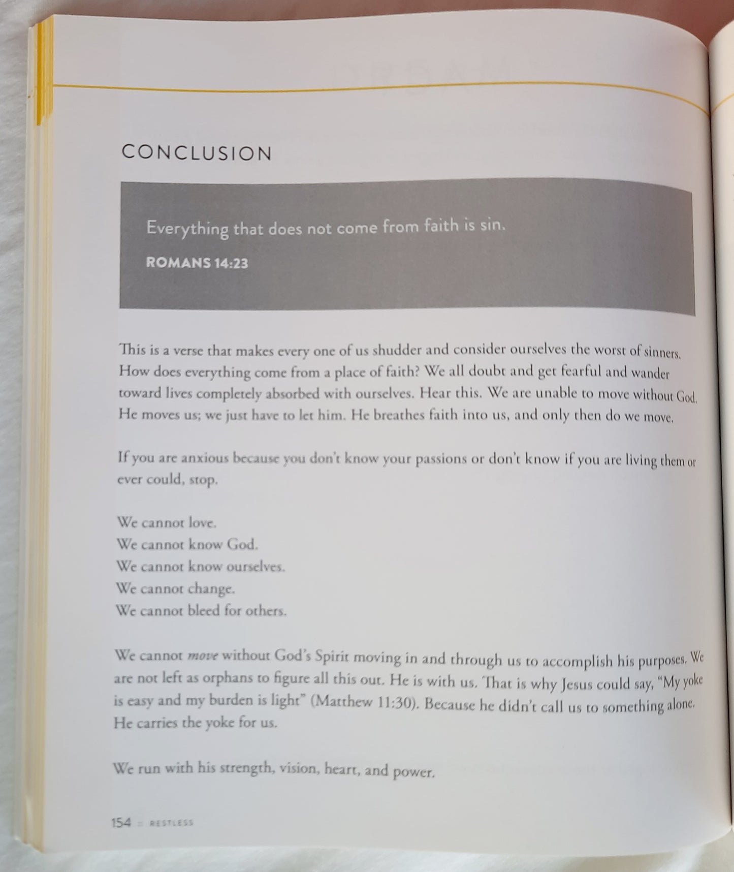 Restless Study: Because You Were Made for More by Jennie Allen (Like new, 2013, Pbk, 186 pages, W Publishing Group)