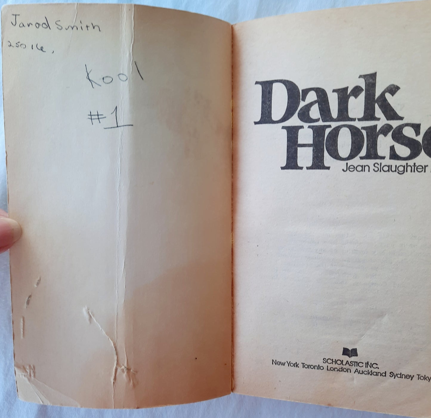 Dark Horse by Jean Slaughter Doty (Acceptable, 1983, Pbk, 158 pages, Scholastic)