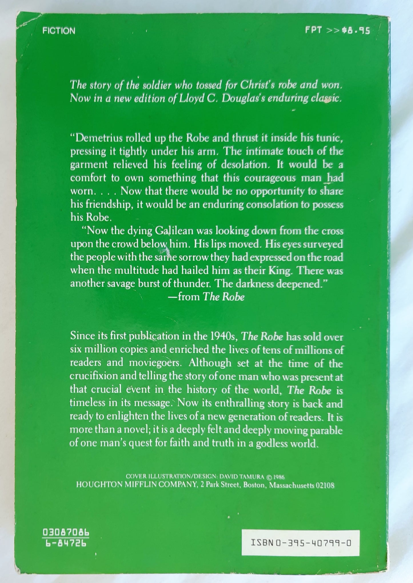 The Robe by Lloyd C. Douglas (Very good, 1986, Pbk, 508 pages, Houghton Mifflin Co.)