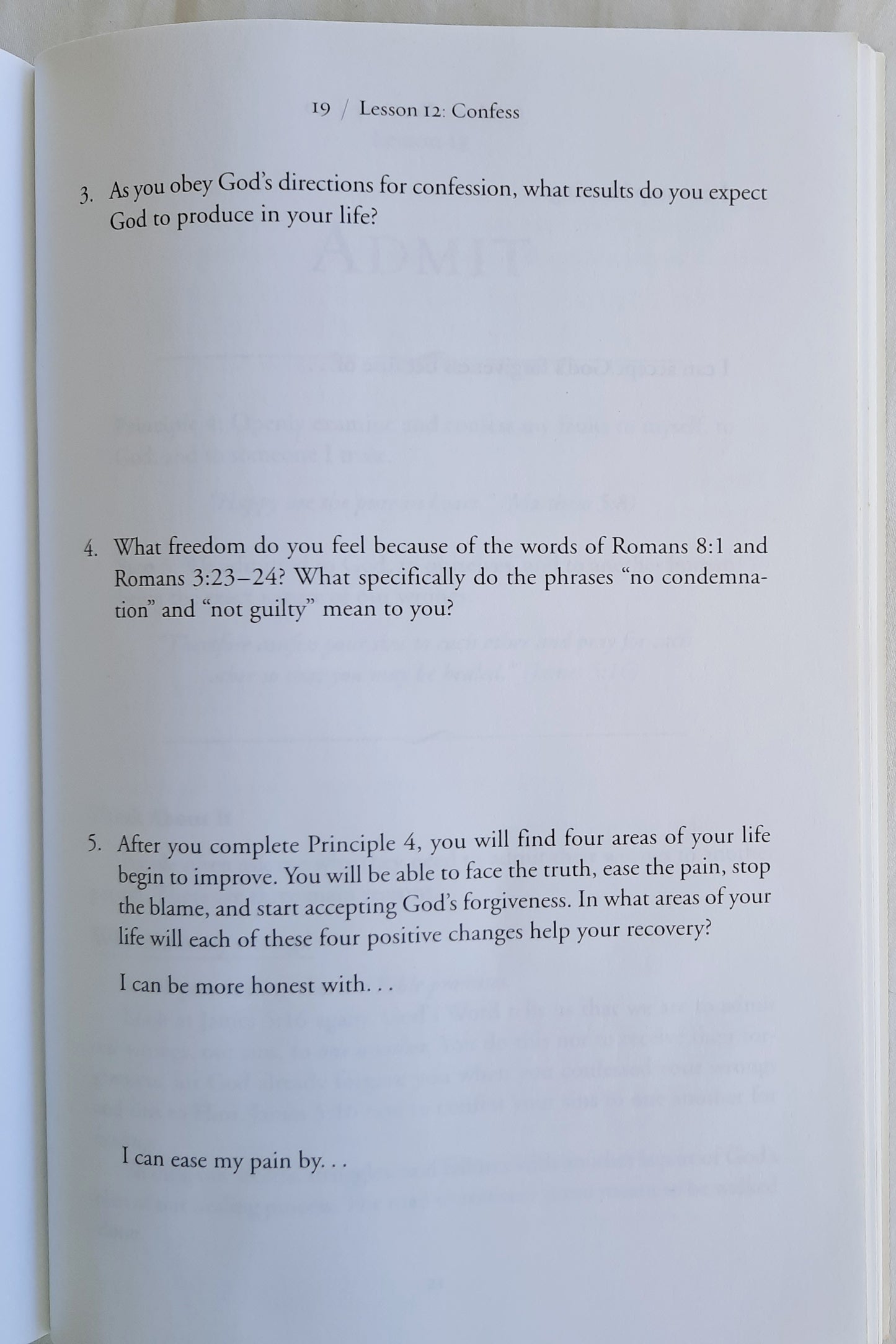 Getting Right with God, Yourself, and Others Participant's Guide 3 by John Baker (Very good, 1998, Pbk, 59 pages, Zondervan)