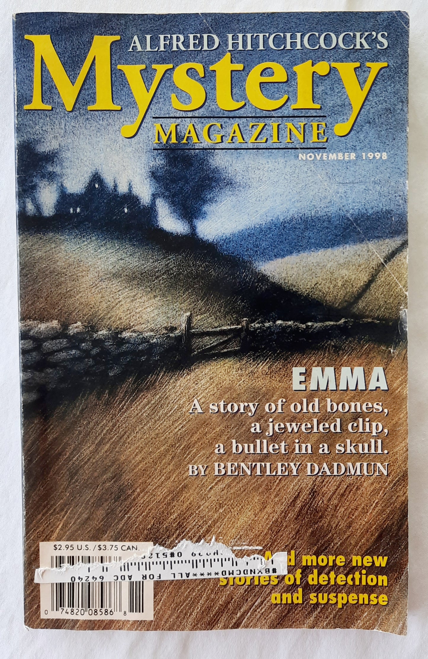 Alfred Hitchcock's Mystery Magazine November 1998 by Dell Magazines (Good, 144 pages, Pbk)
