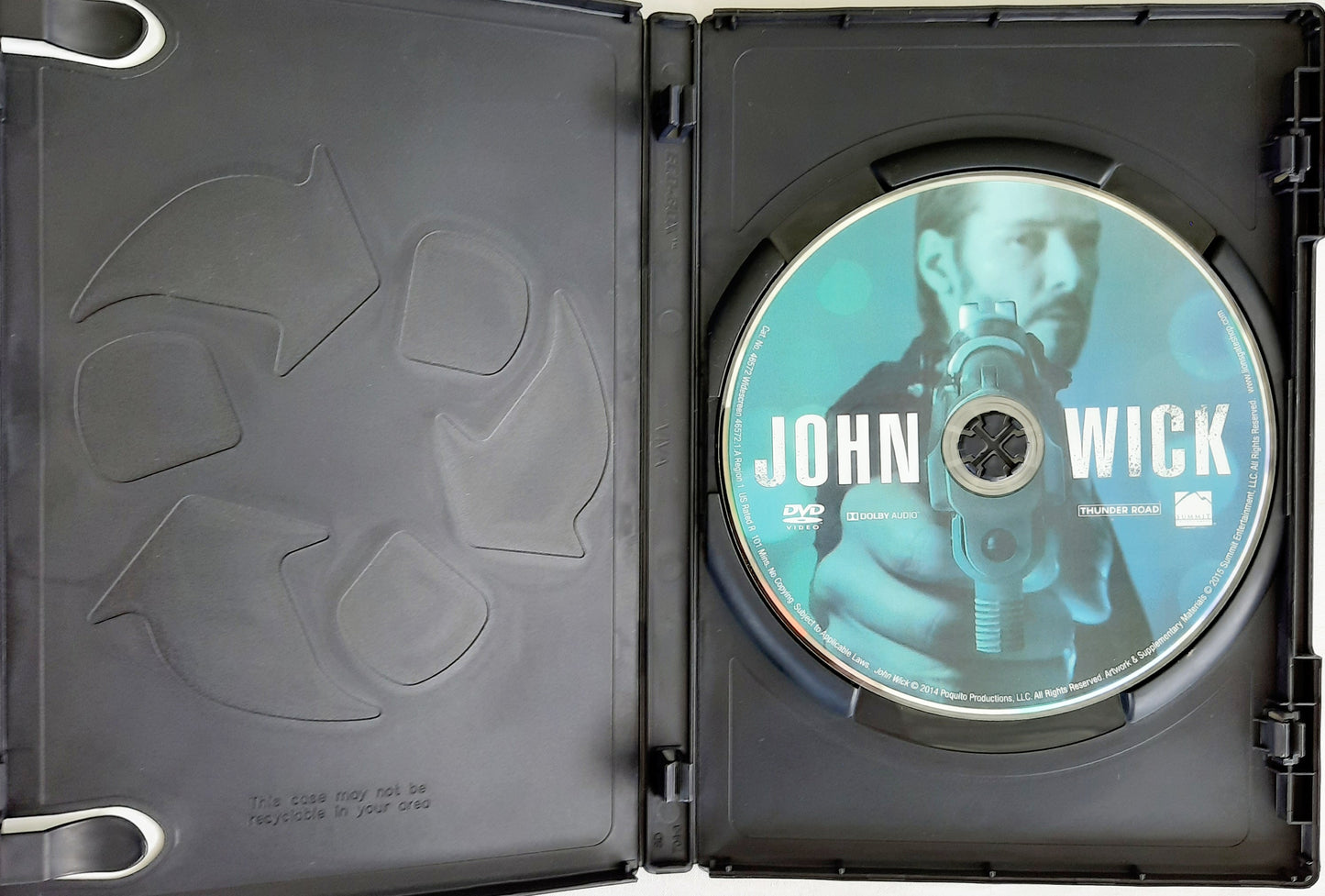 John Wick DVD Movie (Very good, 2015, Rated R, Widescreen, Thunder Road, 1 hour 41 minutes)