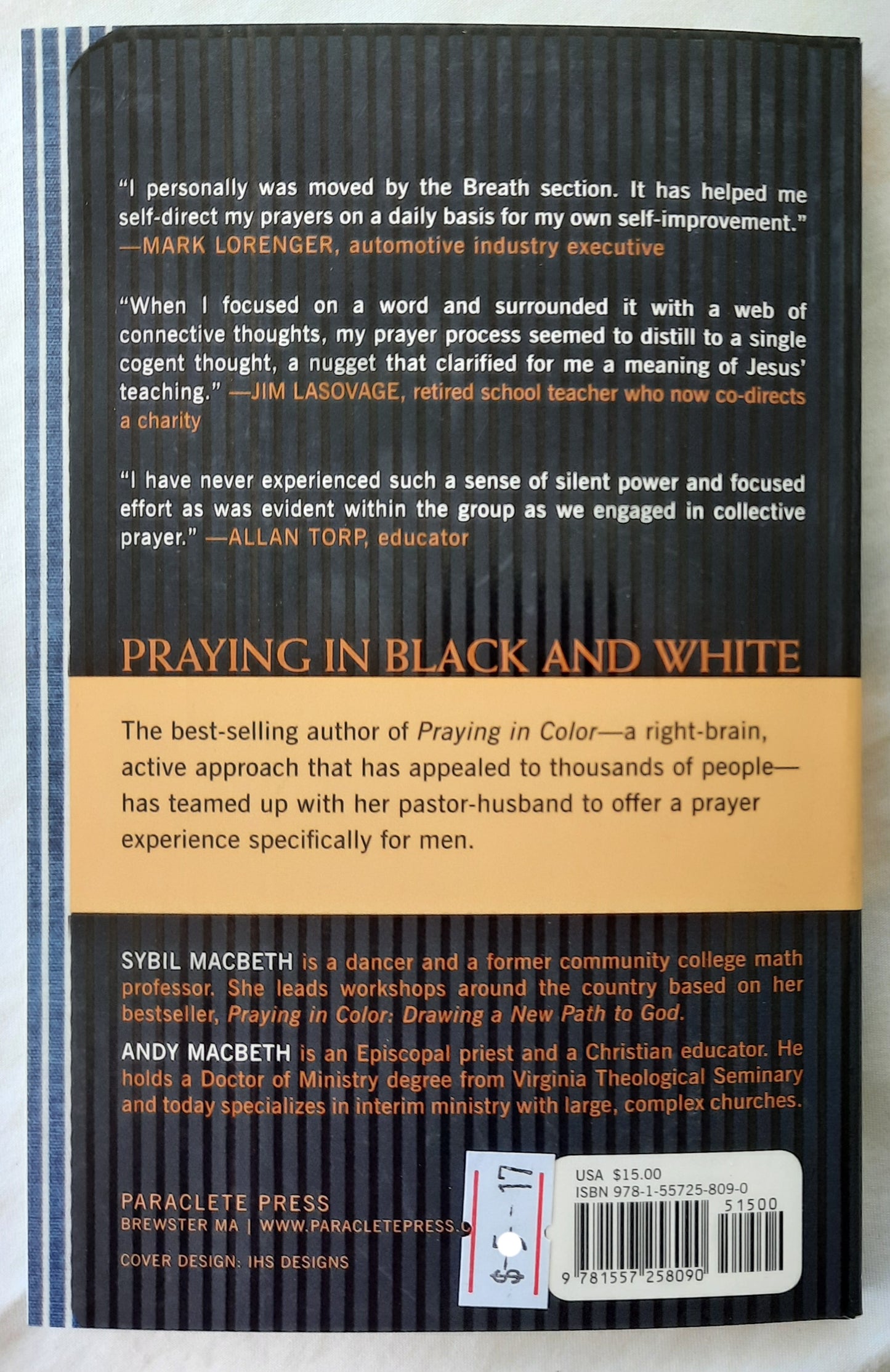 Praying in Black and White by Sybil & Andy MacBeth (New, 2011, Pbk, 118 pages, Paraclete Press)