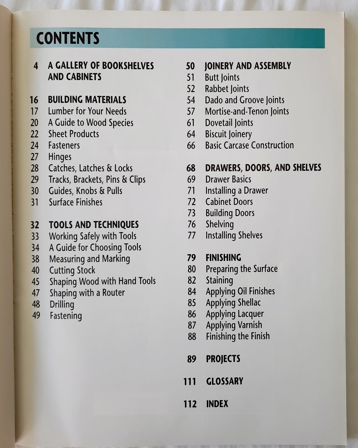 Southern Living Bookshelves & Cabinets edited by Jim McRae; Pierre Home-Douglas (Very good, 1999, Pbk, 112 pages, Oxmoor House)