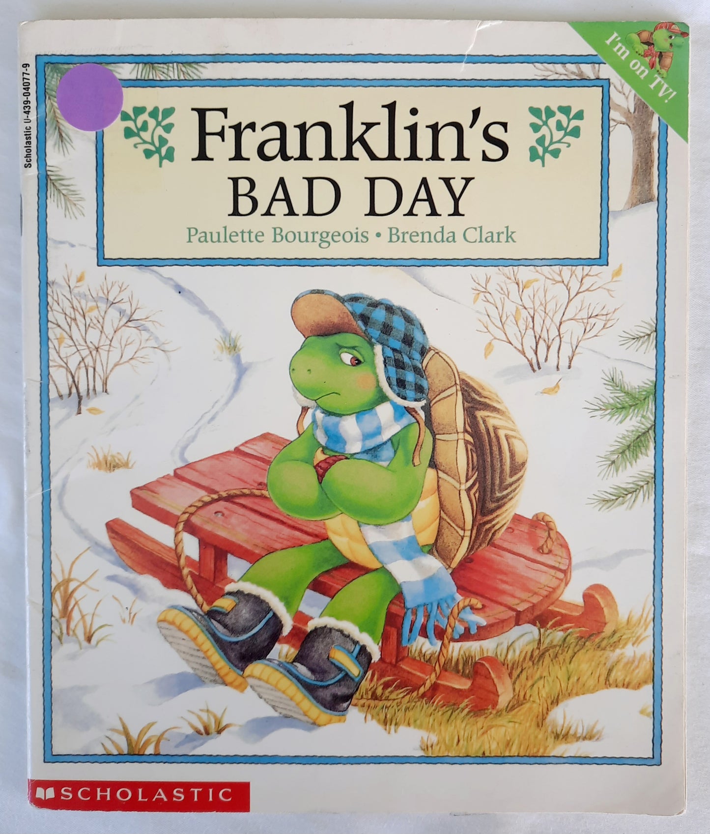Franklin's Bad Day by Paulette Bourgeois (Very good, 1998, Pbk, 32 pages, Scholastic)