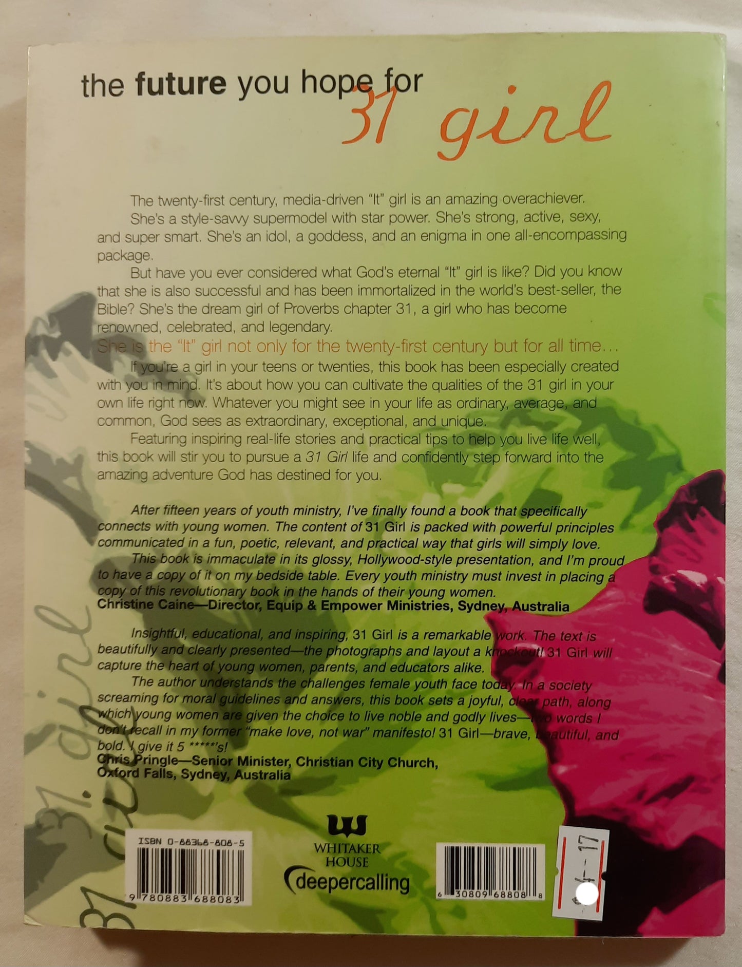 31 Girl by Mary Simpson (Very good, 2005, Pbk, Whitaker House, 240 pages)