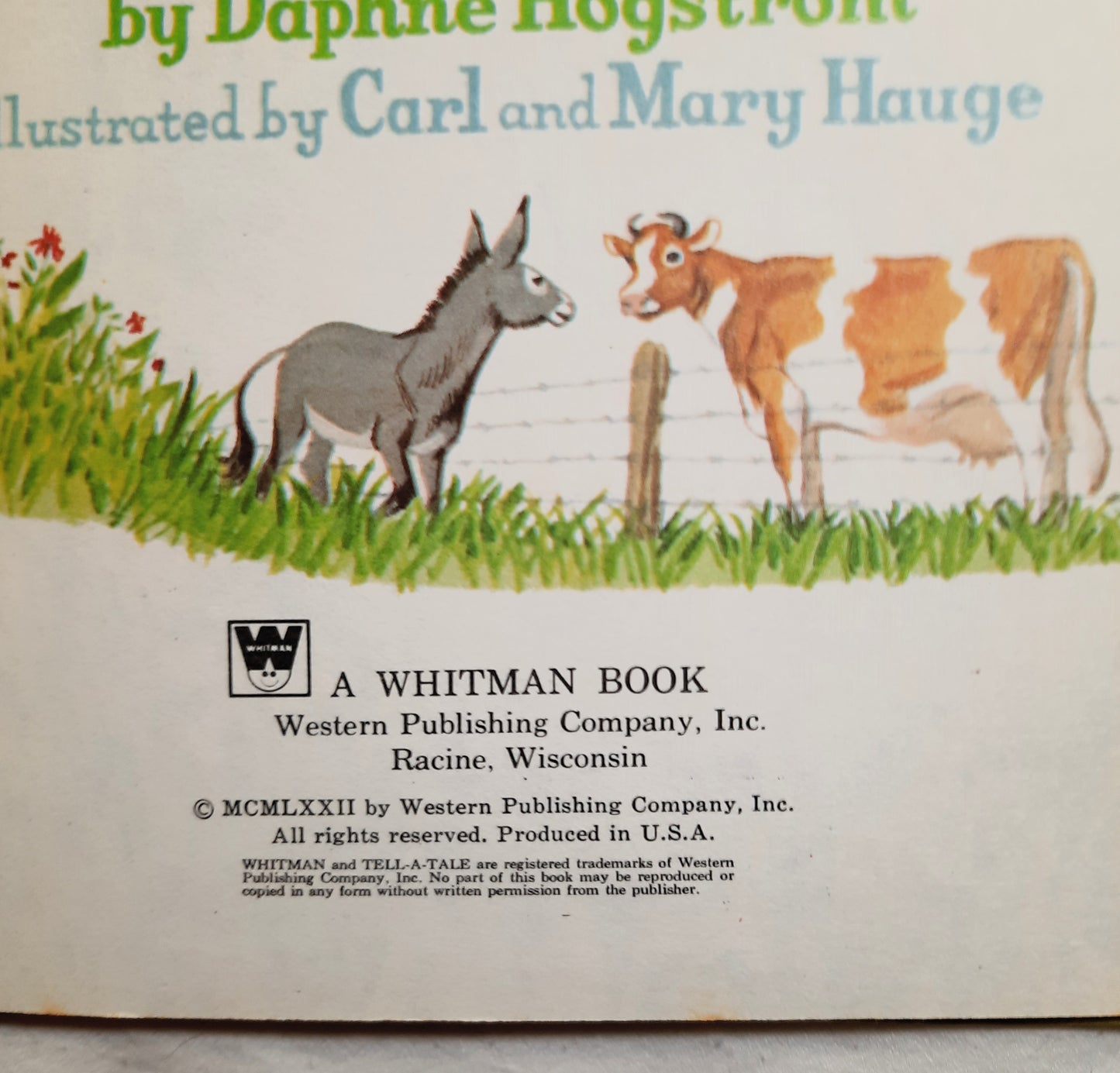 My Little Book of Farm Animals by Daphne Hogstrom (Good, Whitman, HC)