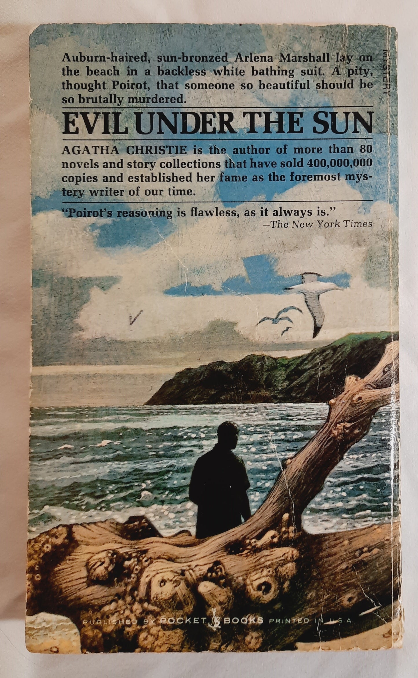 Evil Under the Sun by Agatha Christie (Hercule Poirot, Good, 1973, Pbk, 175 pages, Pocket Books)