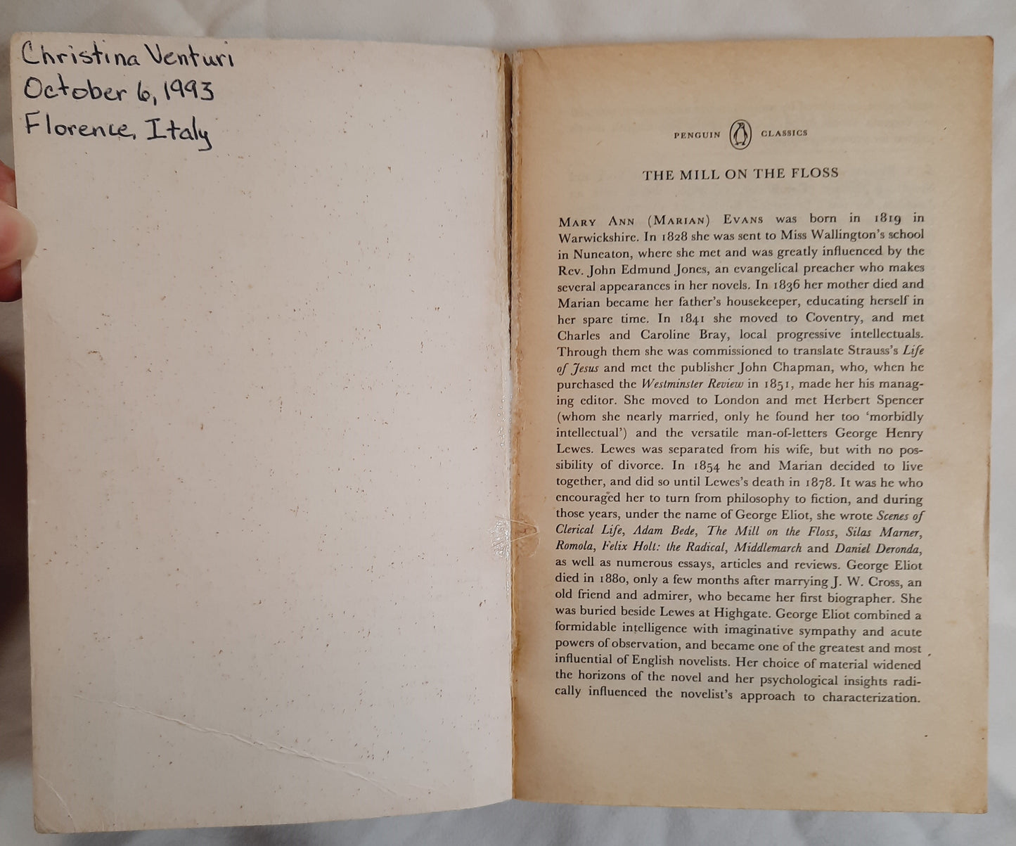 The Mill on the Floss by George Eliot (Good, 1985, Pbk, 704 pages, Penguin Classics)