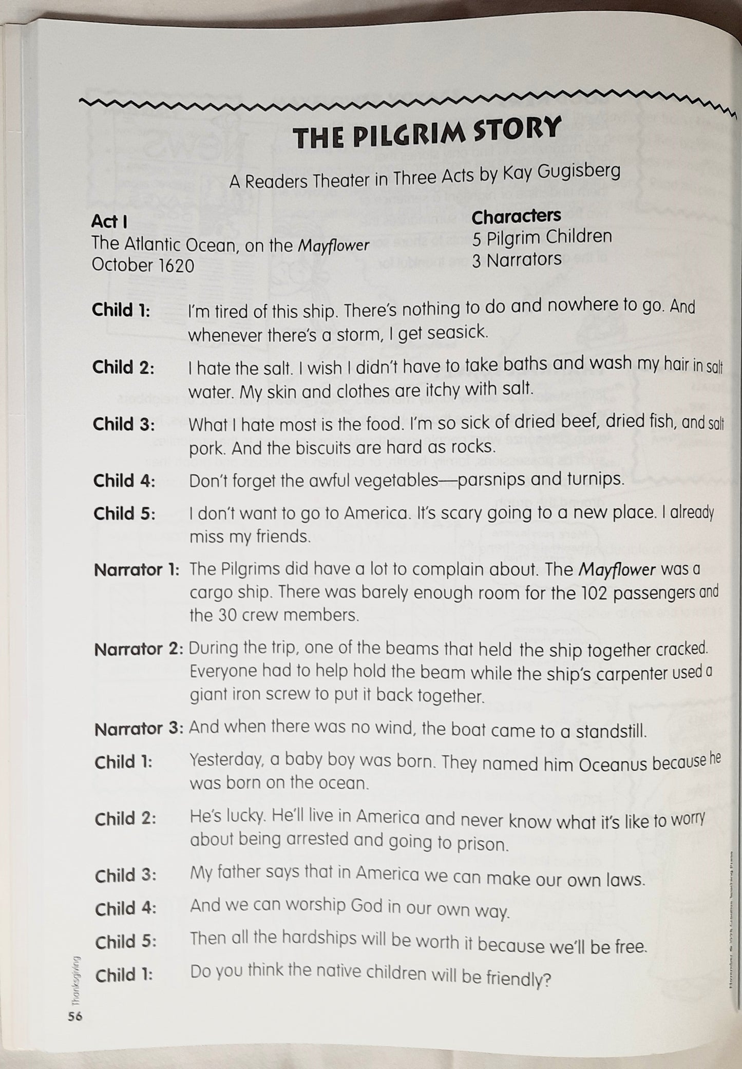 Celebrate the Months: November by Kristine Johnson (Very good, 1998, Pbk, 96 pages, Creative Teaching Press)