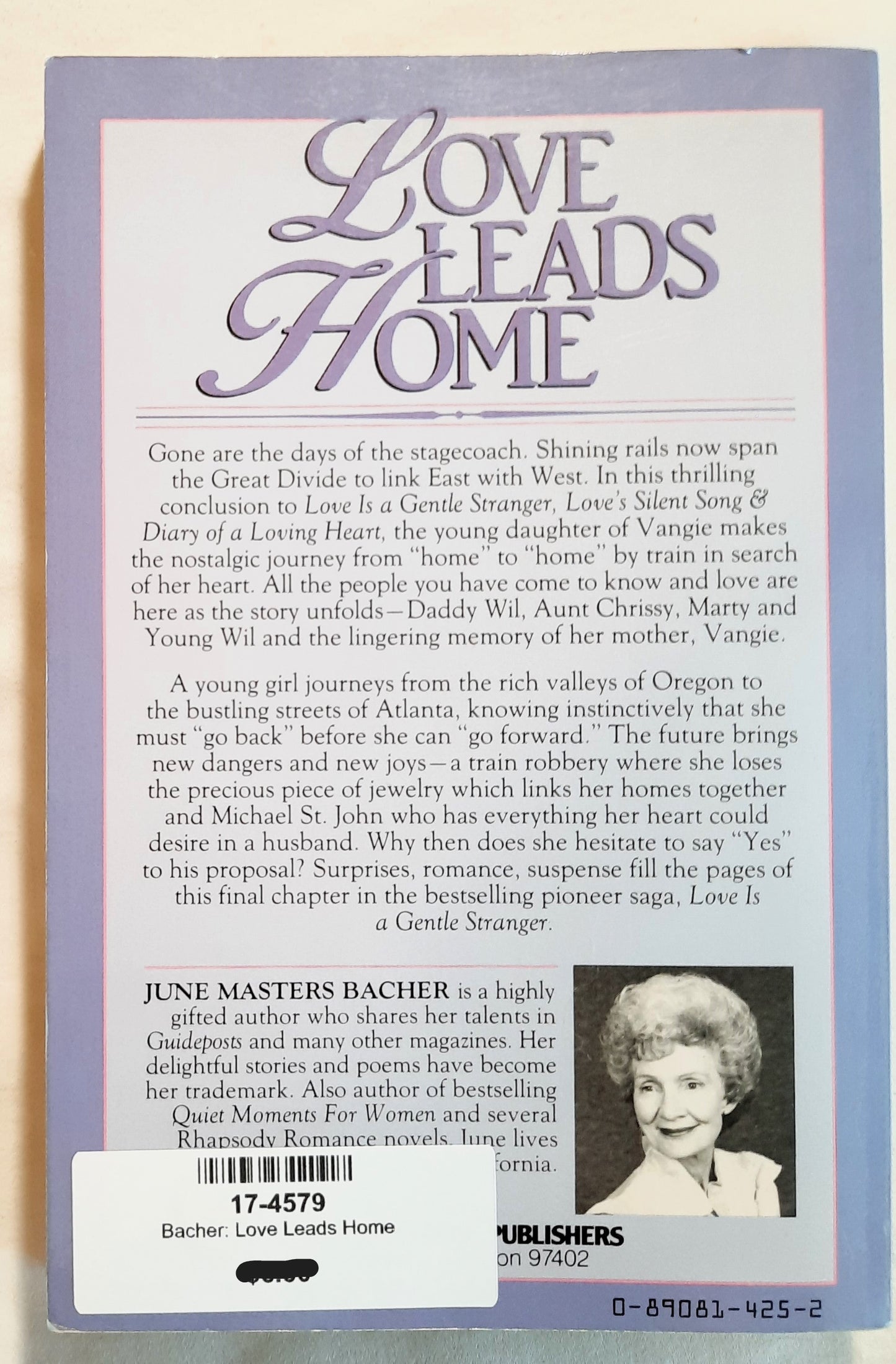 Love Leads Home #4 by June Masters Bacher (Good, 1984, Pbk, 191 pages, Harvest House)