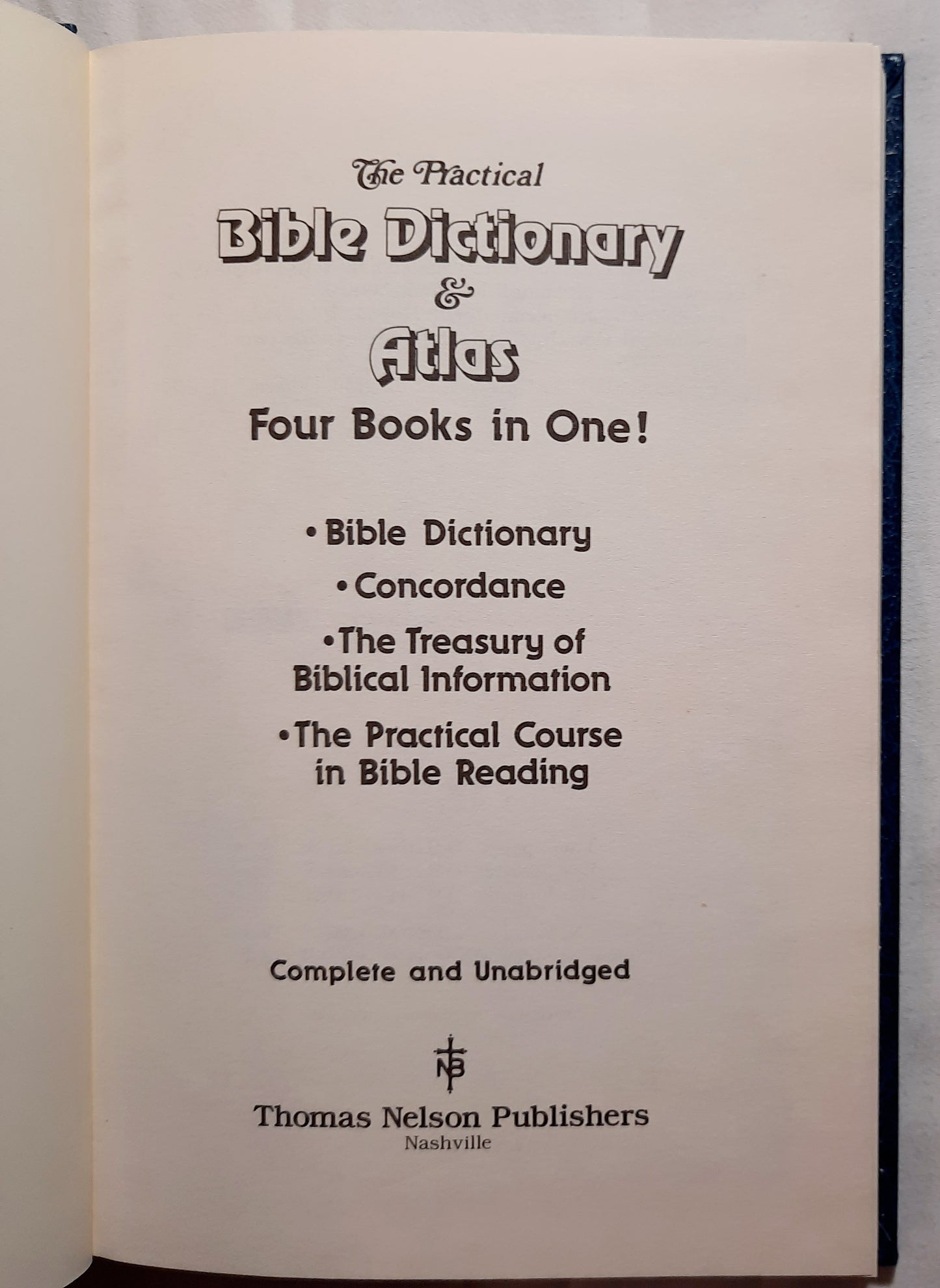 The Practical Bible Dictionary & Atlas with Study Helps by James Boyd (Very good, HC, Thomas Nelson Blue Edition)