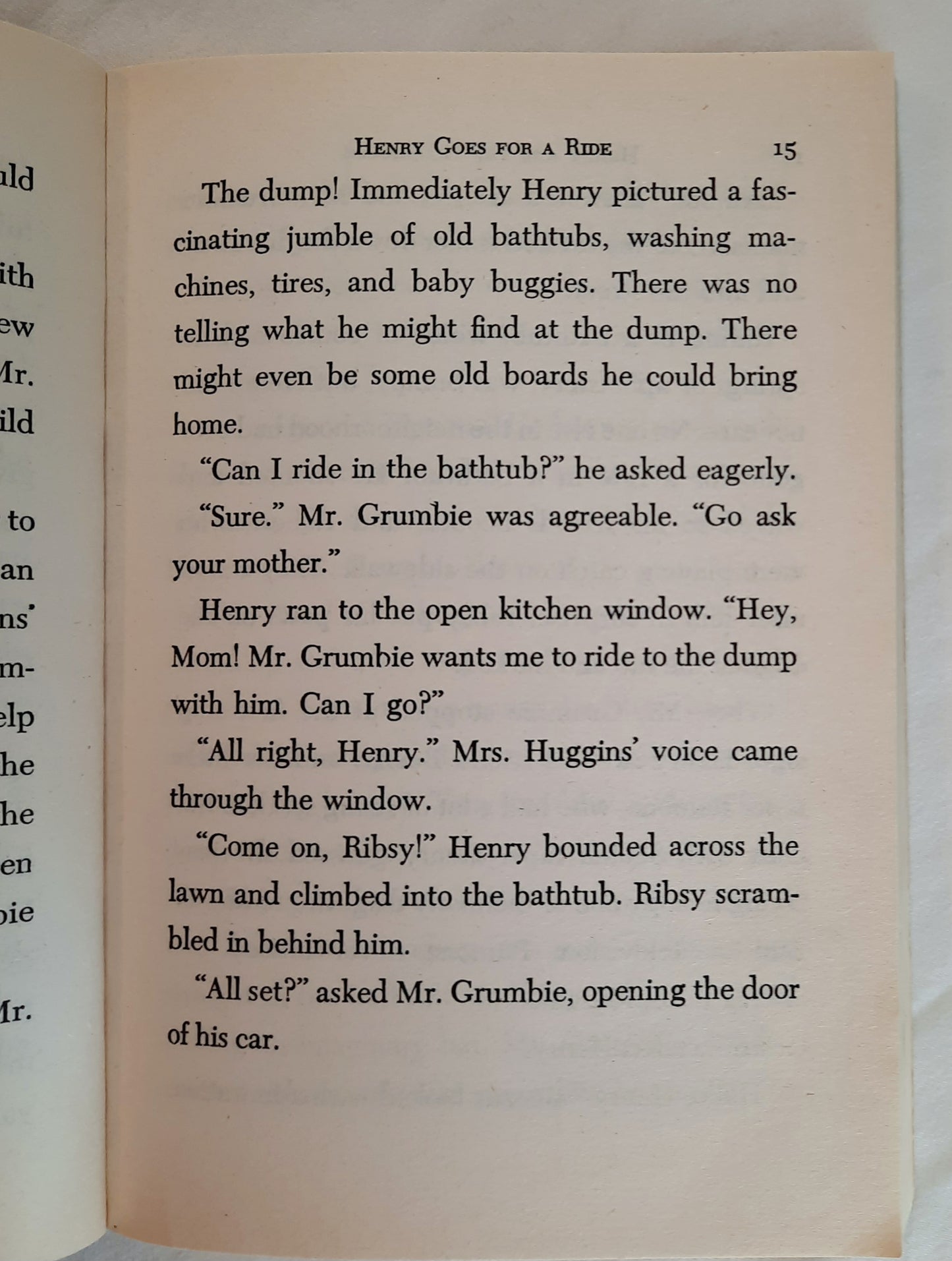 Henry and the Clubhouse by Beverly Cleary (Good, 1989, Pbk, 192 pages, Avon Camelot)