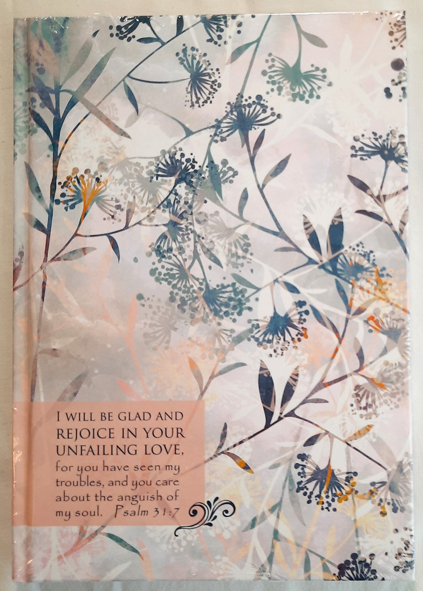 I Will Be Glad Psalm 31:7 Journal by Elim Art (New, HC, Model SEJH56222-YM)