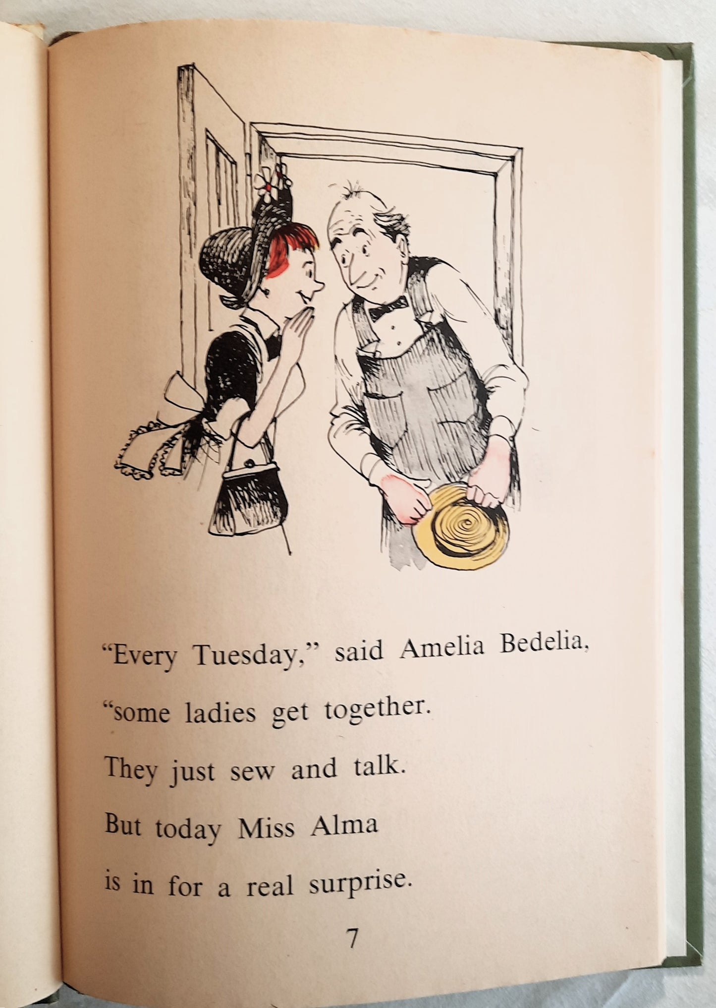 Amelia Bedelia and the Surprise Shower by Peggy Parish (Good, 1966, HC, 64 pages, Weekly Reader Books)