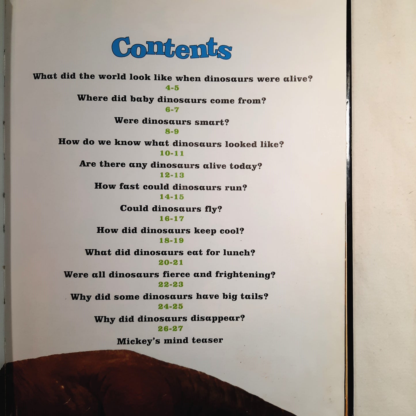 Mickey Wonders Why: Were Dinosaurs Smart? by Alexandra Parsons (Good, 1992, HC, 28 pages, Disney)