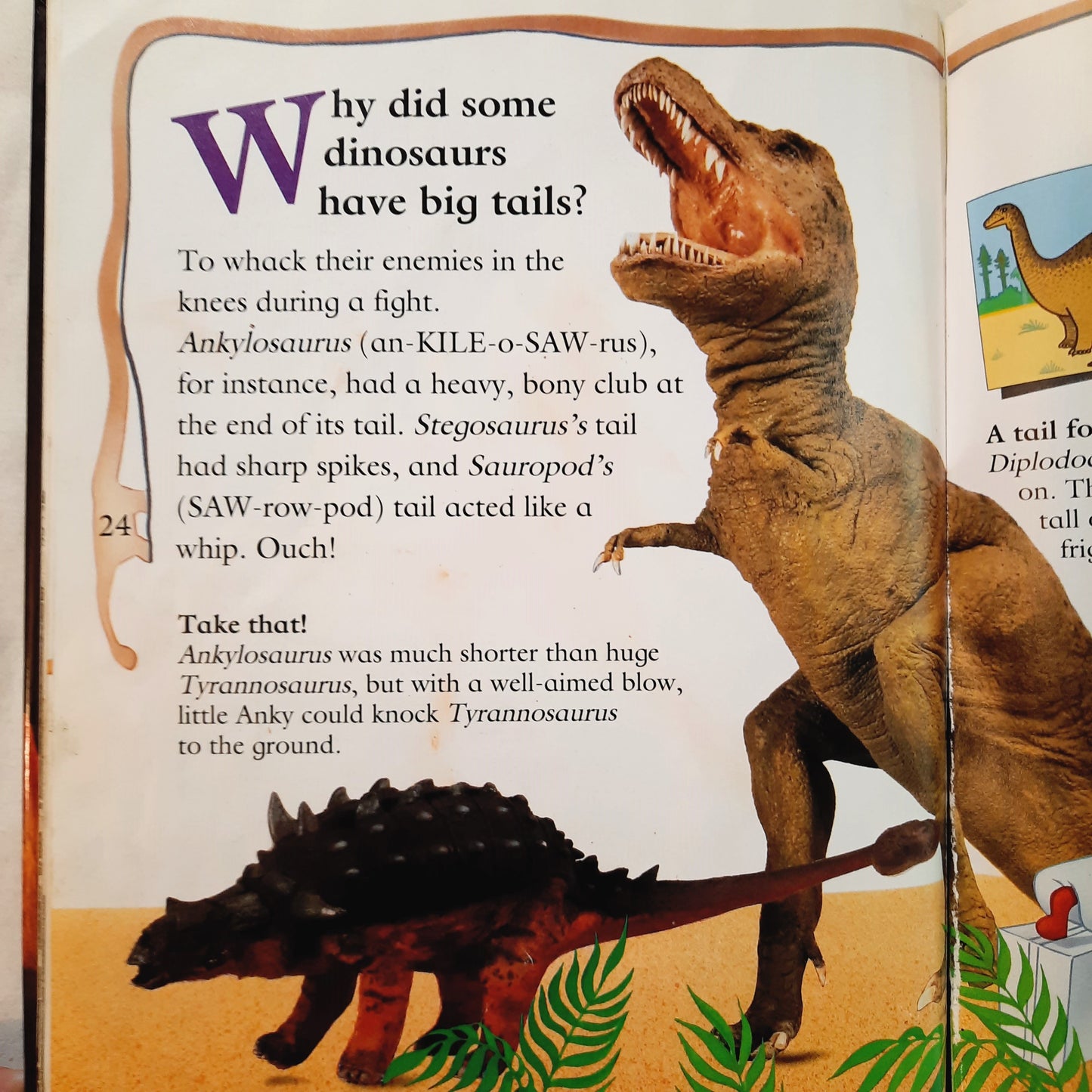 Mickey Wonders Why: Were Dinosaurs Smart? by Alexandra Parsons (Good, 1992, HC, 28 pages, Disney)
