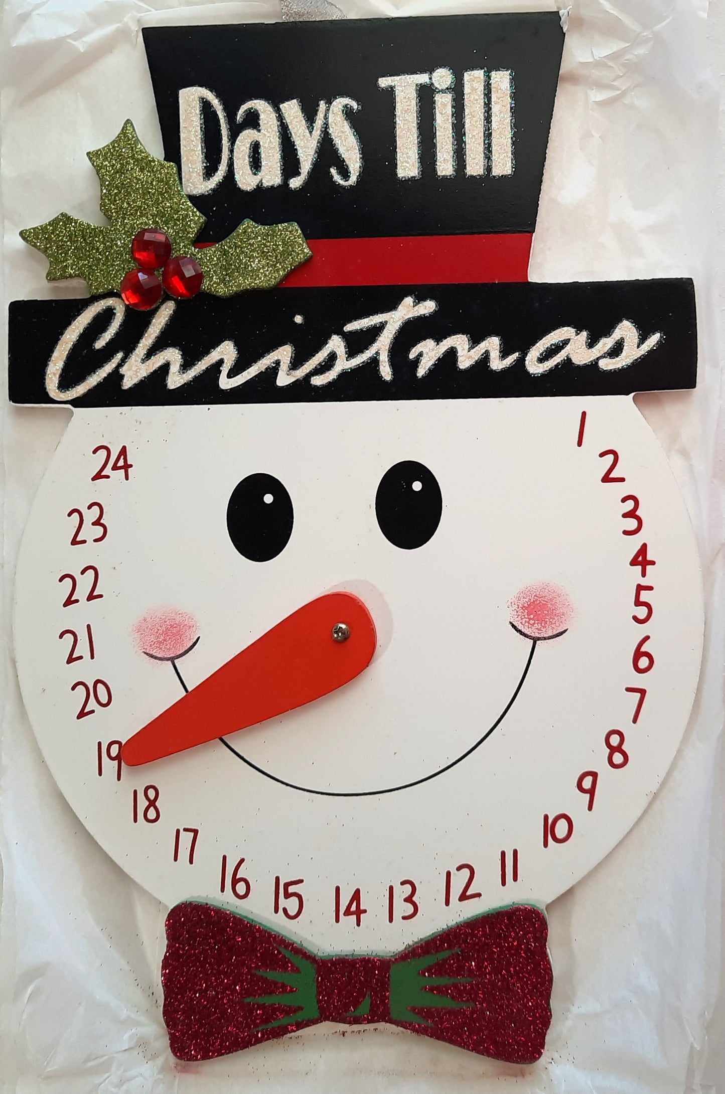 Snowman Face Advent Christmas Countdown by Michael Andrew Collection (New)