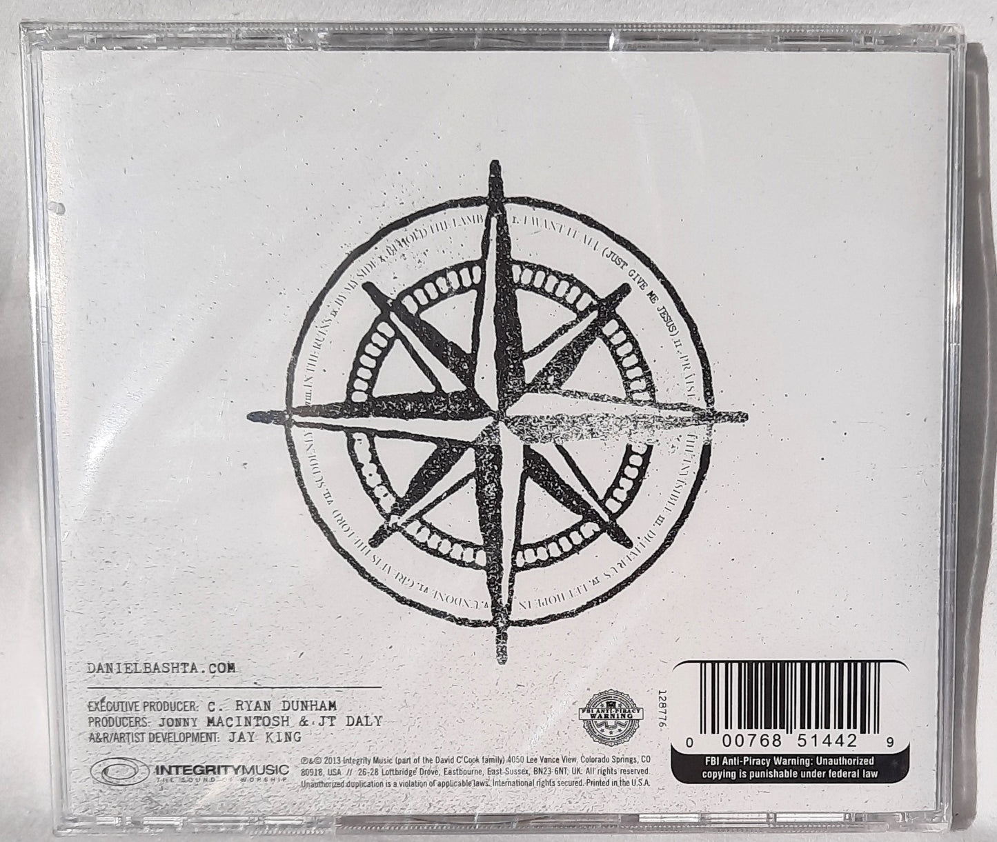 The Invisible by Daniel Bashta Christian Music Audio CD (New, 2013, Integrity)