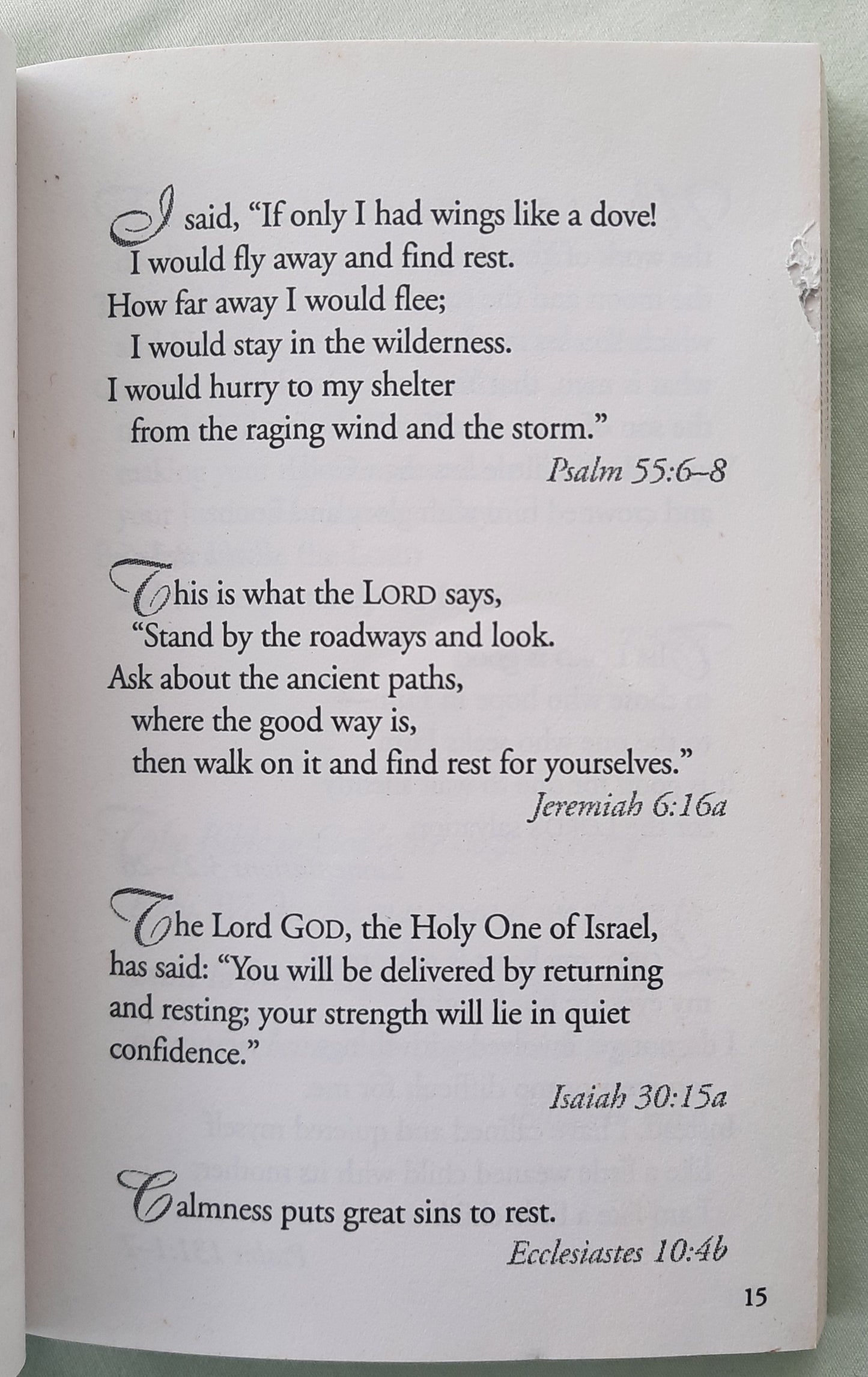 A Love So Real: Readings and Scripture for the Heart of a Woman by Broadman & Holman (Good, 2004, Pbk, 167 pages)