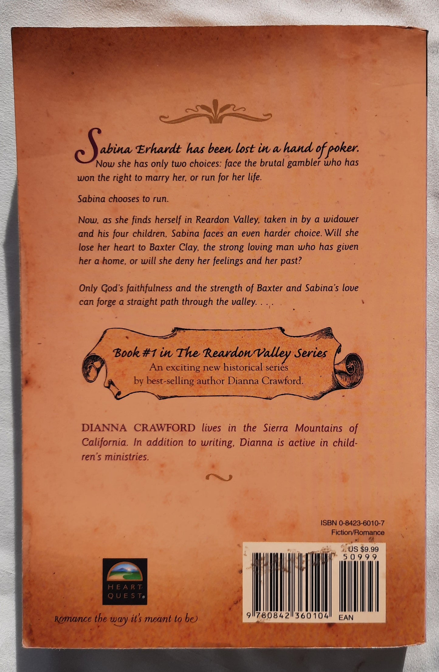 A Home in the Valley by Dianna Crawford (Reardon Valley #1, Good, 2002, Pbk, 333 pages, Heart Quest)