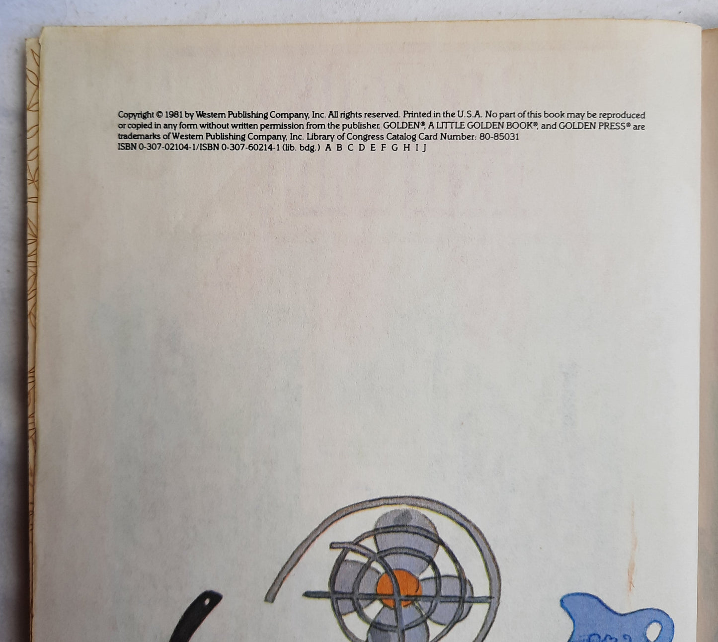 Mr. Bell's Fixit Shop by Ronne Pelzman (Very Good, 1981, HC, 24 pages, Little Golden Book)
